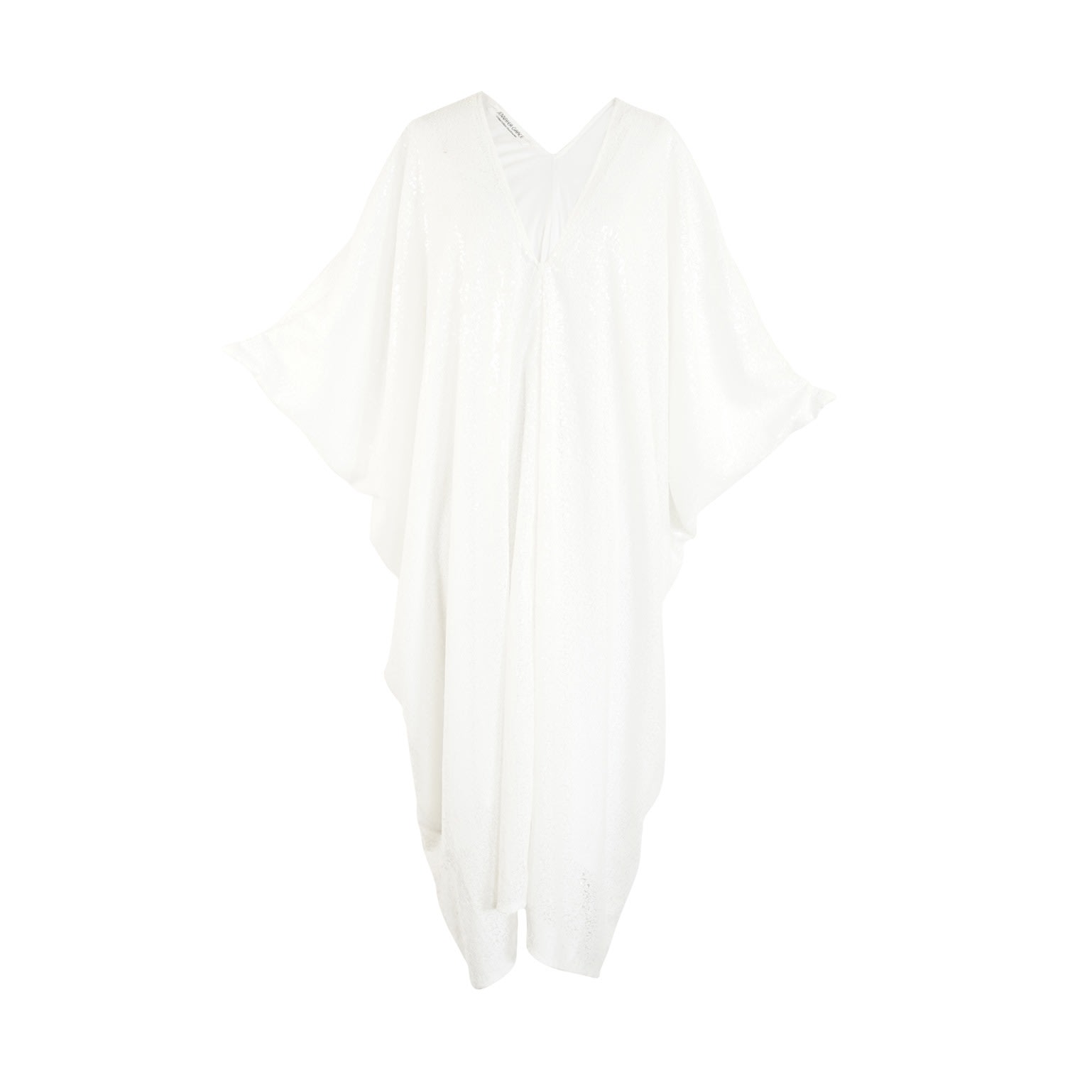 Jennafer Grace Women's Ivory Sequin Caftan In White