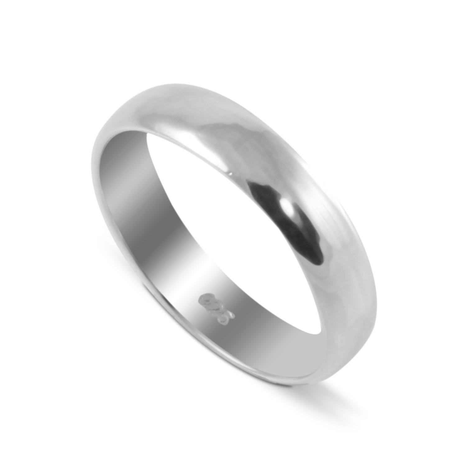 The Jewellery Store London Women's True Love Wedding Band For Him/her In Sterling Silver
