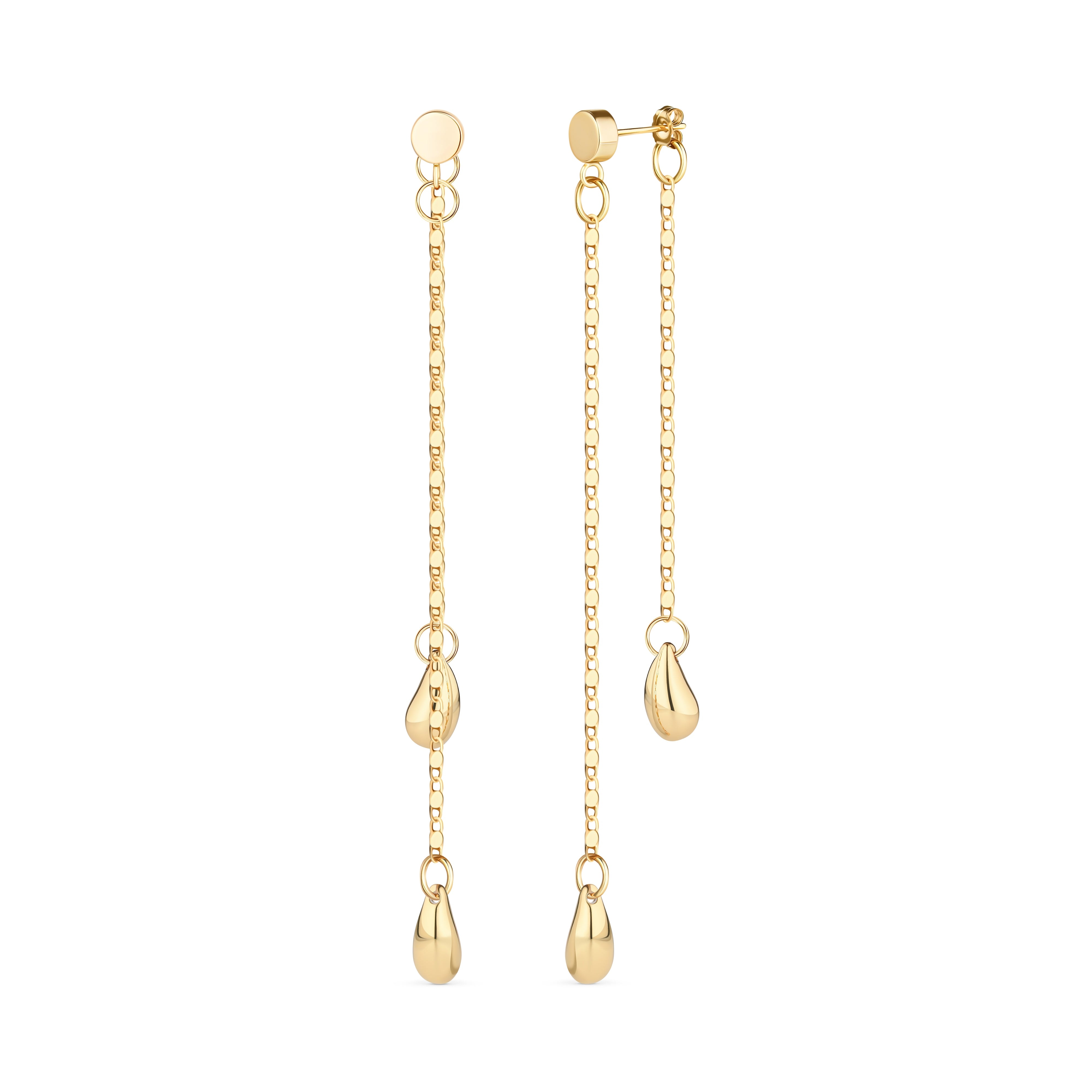 Rejected Hearts Club Women's Last Tear Drop Earrings -gold In Gold