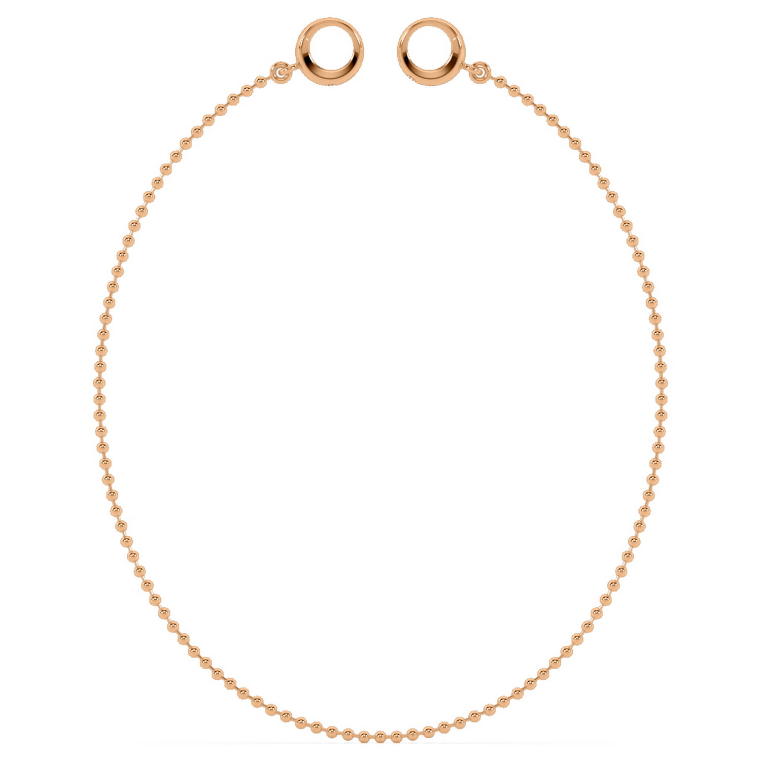 Oni Fine Jewelry Women's Mini Sphere Anklet - Rose Gold In Gold