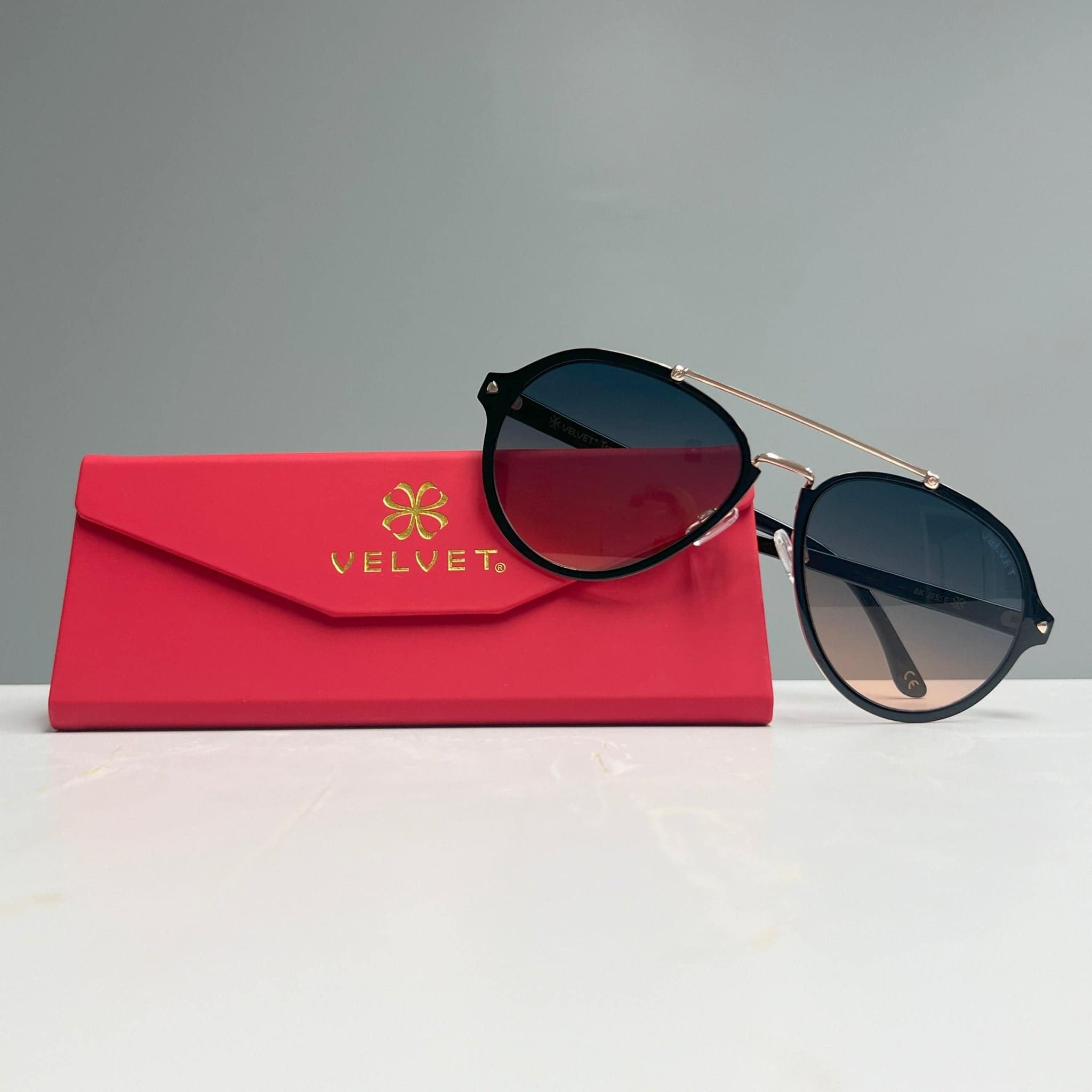 VELVET Jesse Aviators Navy Blue Pink Velvet Eyewear® (@velvet_eyewear) • Instagram photos and videos main image 2