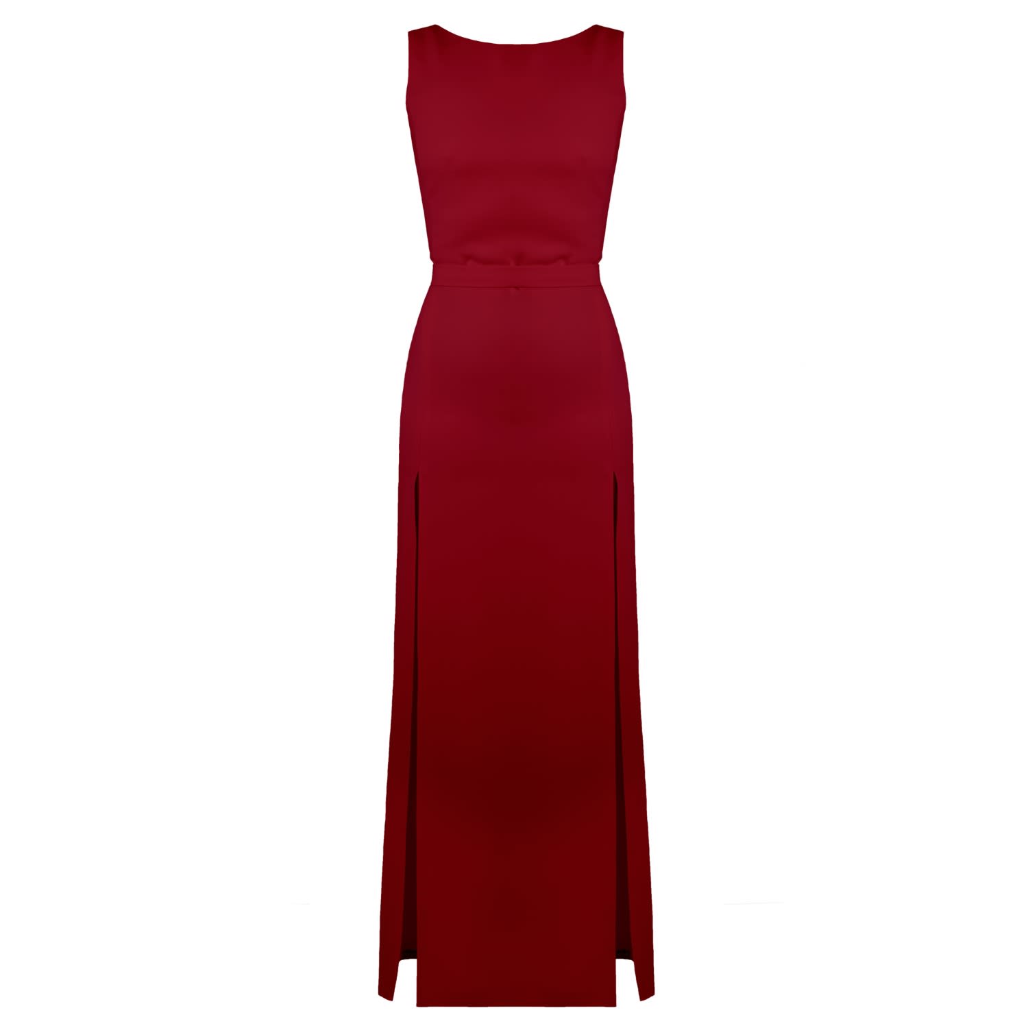 red maxi occasion dress