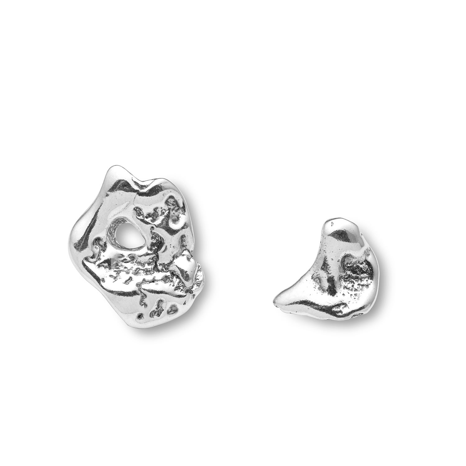 Eva Remenyi Women's Talisman Small Moon Earrings Silver In Metallic