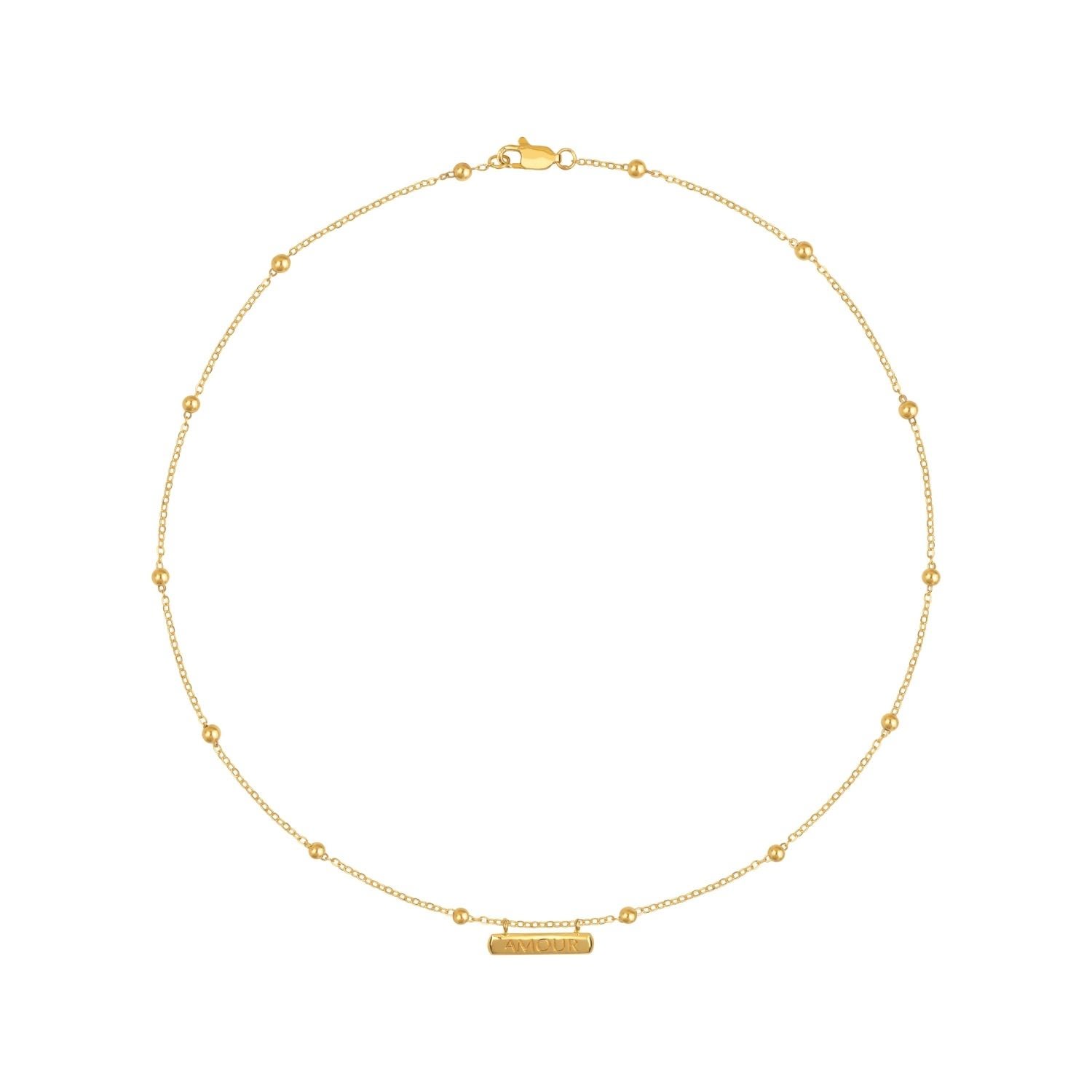 Women’s Gold Amour Necklace Bonjouk Studio