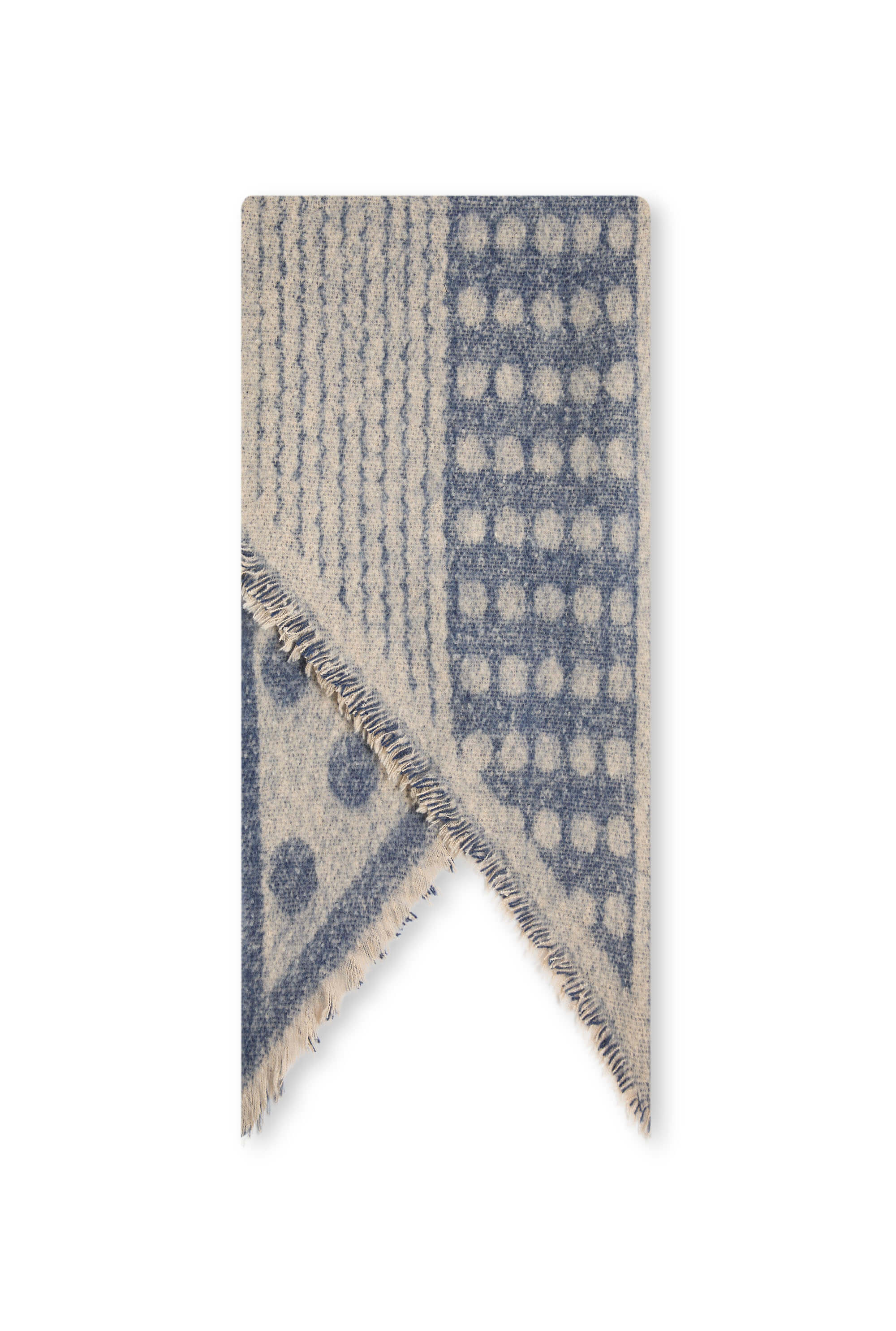 James Lakeland Women's Polka Dot Blue Scarf In Blue