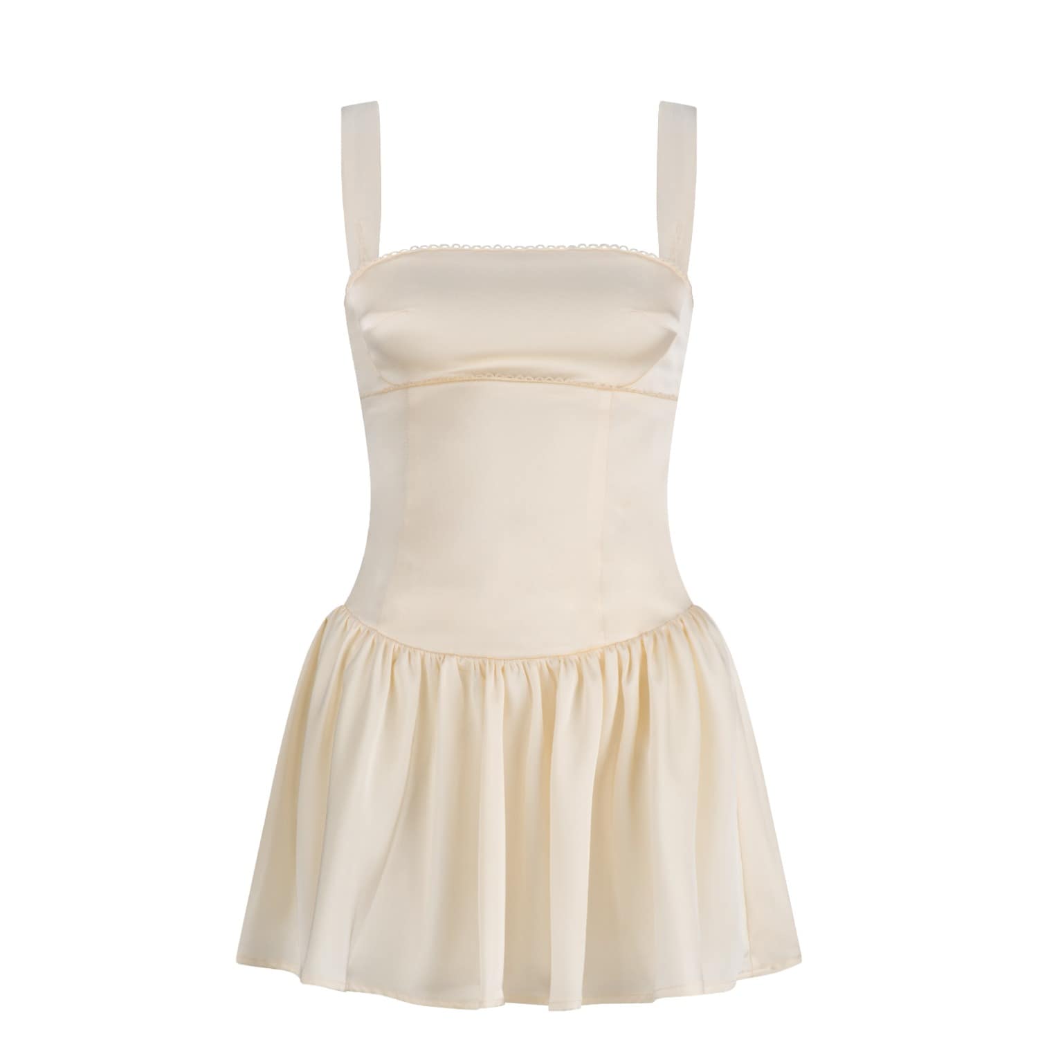 Franci Mini Dress - Creme | Zarfie | Wolf & Badger Franci Mini Dress - Creme | Zarfie | Wolf & Badger
