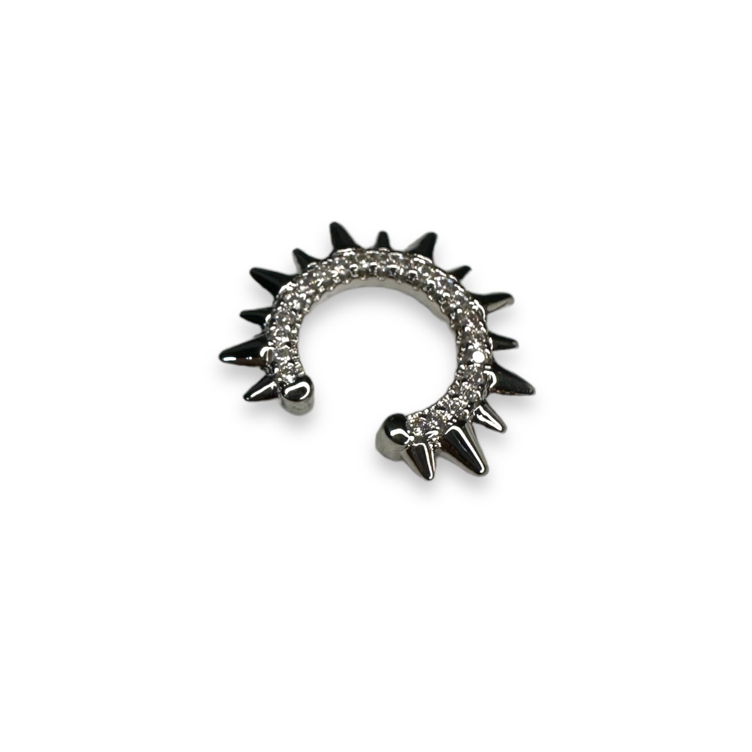 Women’s Jagged Ear Cuff In Black Rhodium Jagged Halo Jewelry