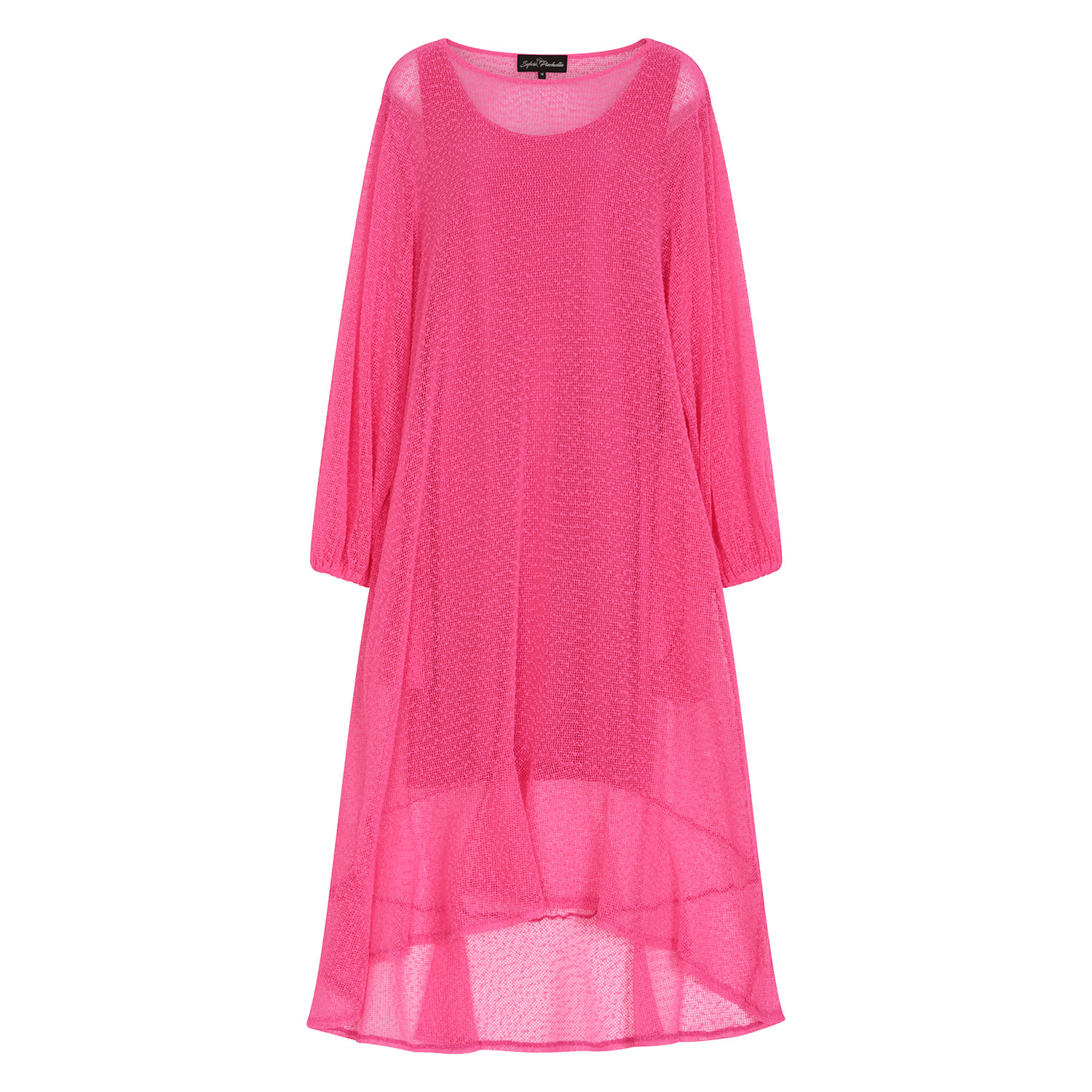 Women’s Pink / Purple Aphrodite Hot Pink Holiday Resort Midi Dress Medium Sylvia Piechulla