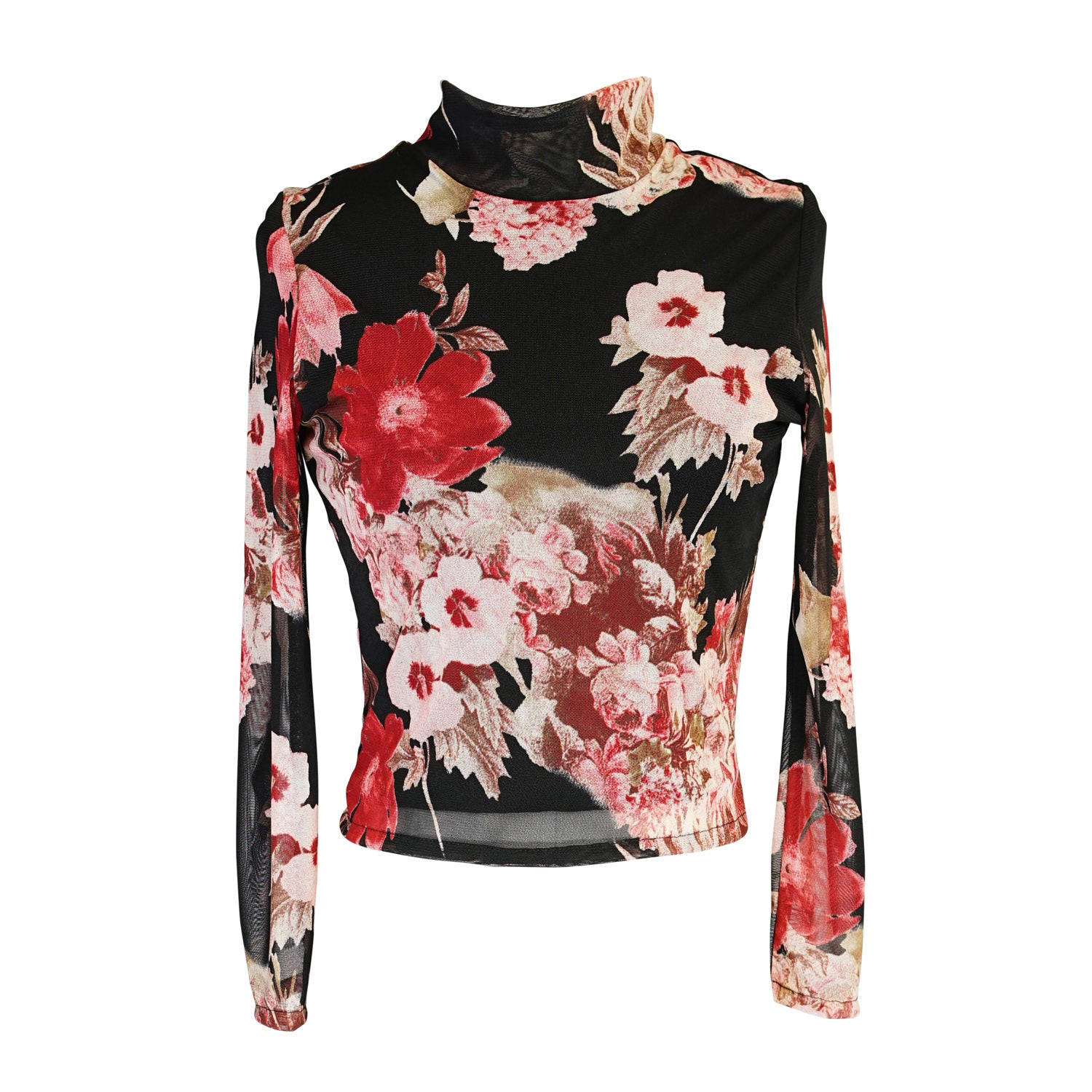 Women's Black / Pink Lucy Long Sleeve Top In Sunset Blvd | XXL | Jennafer Grace