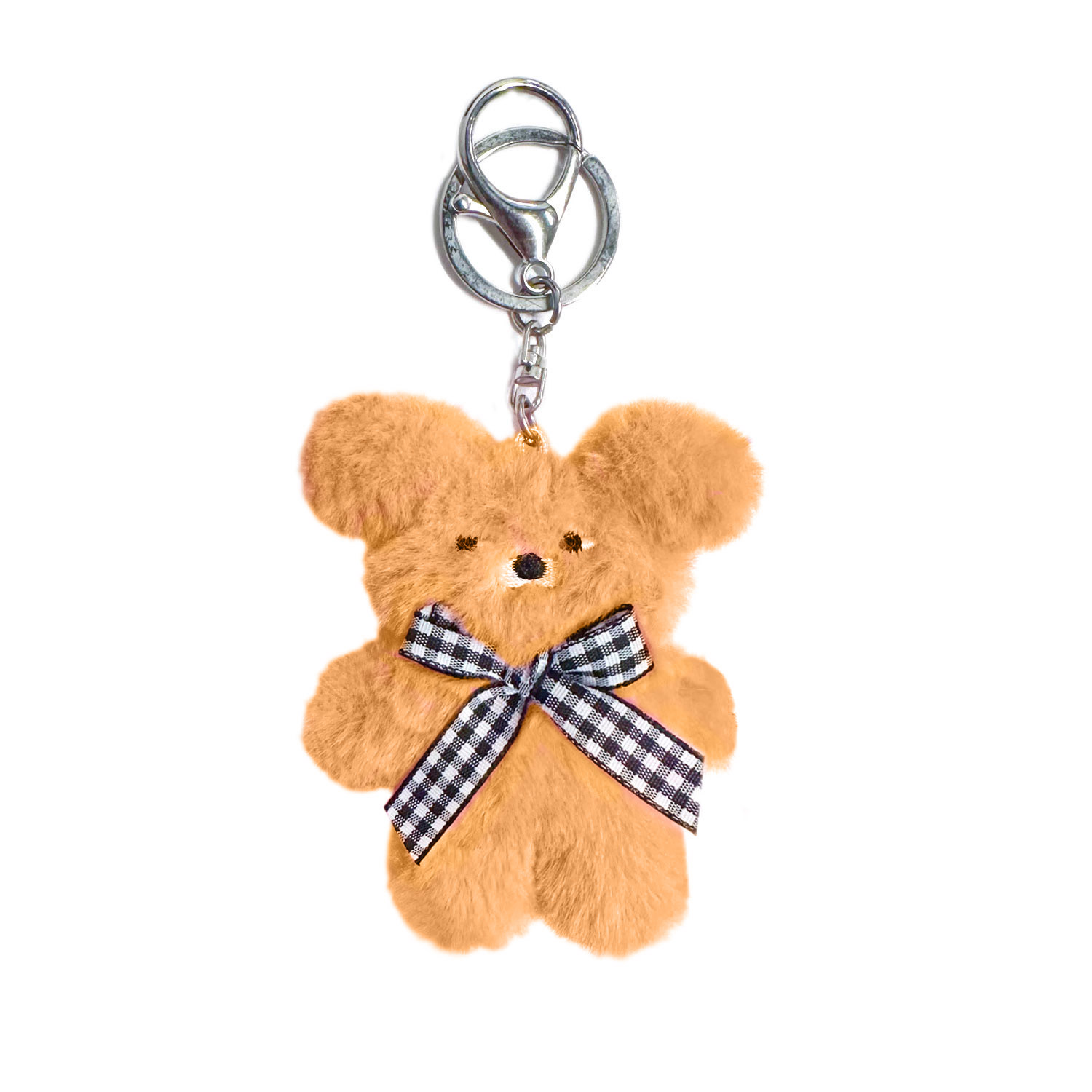 Outofoffice Mini Brown Teddy Bear Keychain In Brown