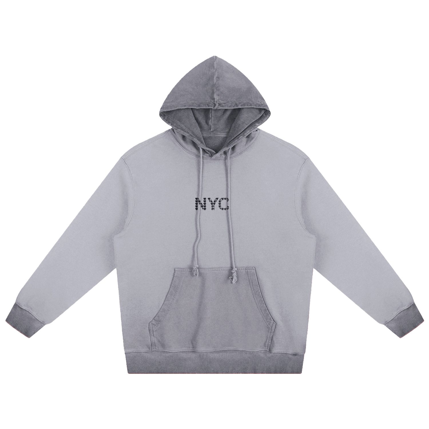 X Ilona Blue Grey / Black / Neutrals Universal Graffiti Bear Nyc Ash Hoodie In Multi