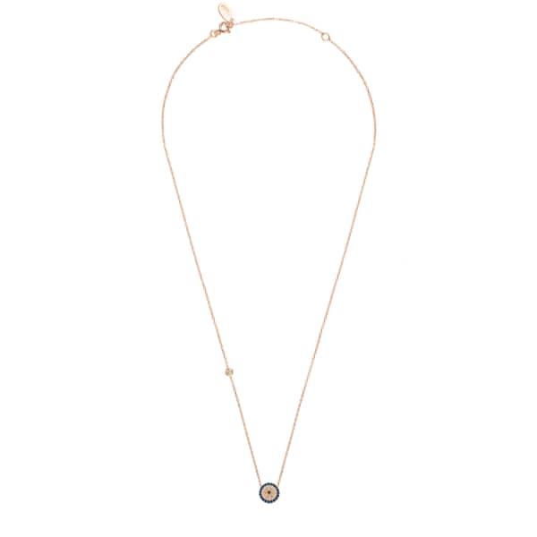Latelita London Evil Eye Necklace Rosegold In Gold