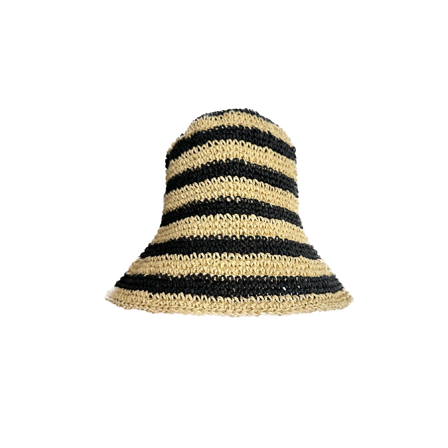 Chillax Women's Sunny Days Striped Raffia Crochet Hat In Yellow