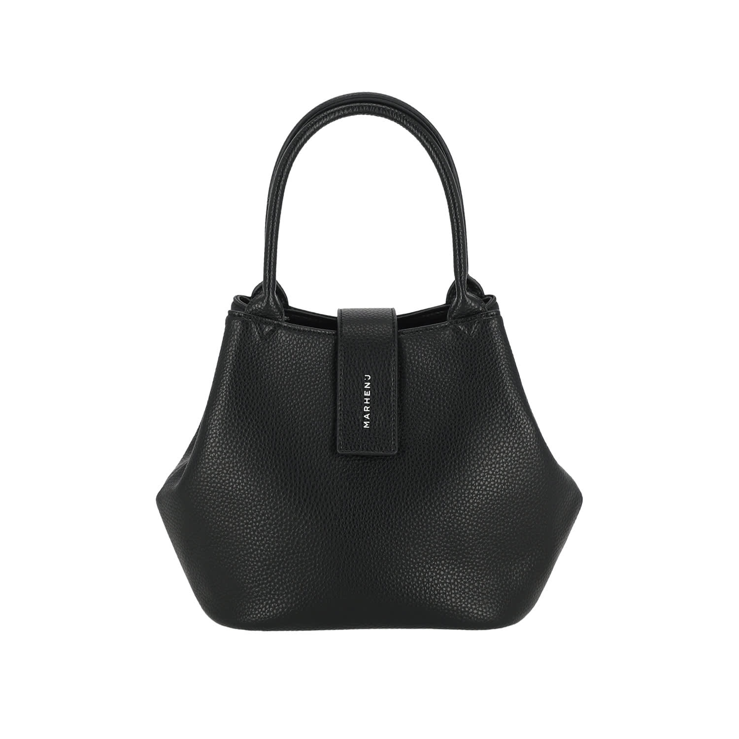 Women's Black Aubree Vegan Leather Tote Bag | Marhen.j