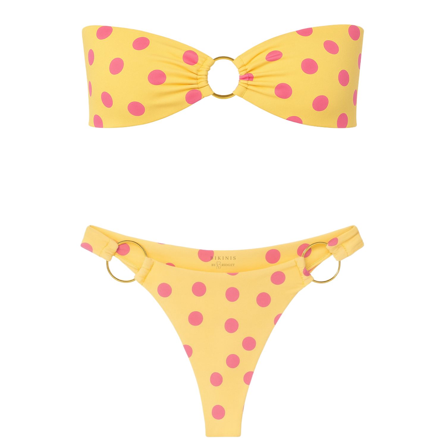 Bikinis By Bridget Women's Coast Bikini Bottoms In Yellow