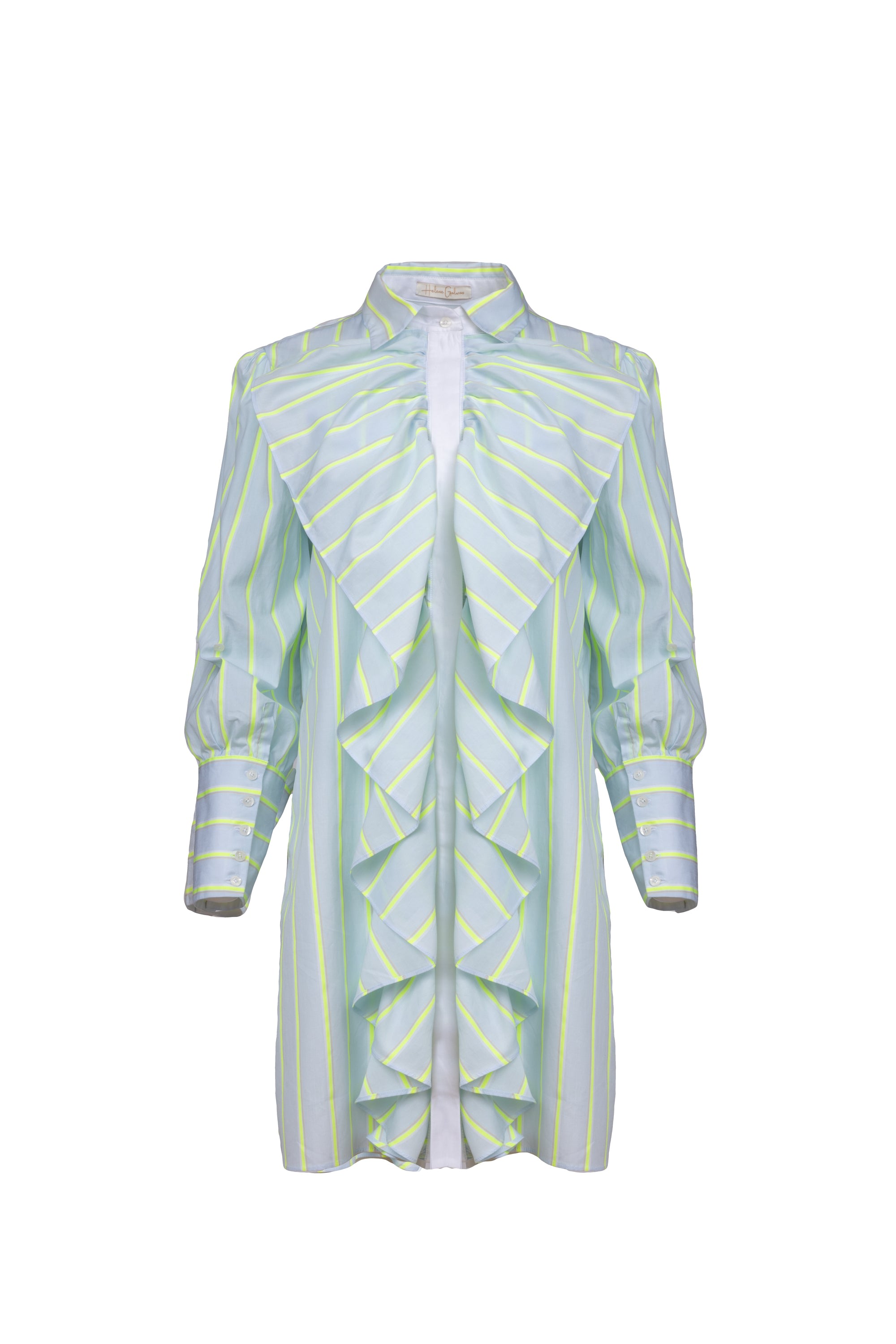 Women's Blue / White / Grey Iris Dress | Extra Small | Helene Galwas