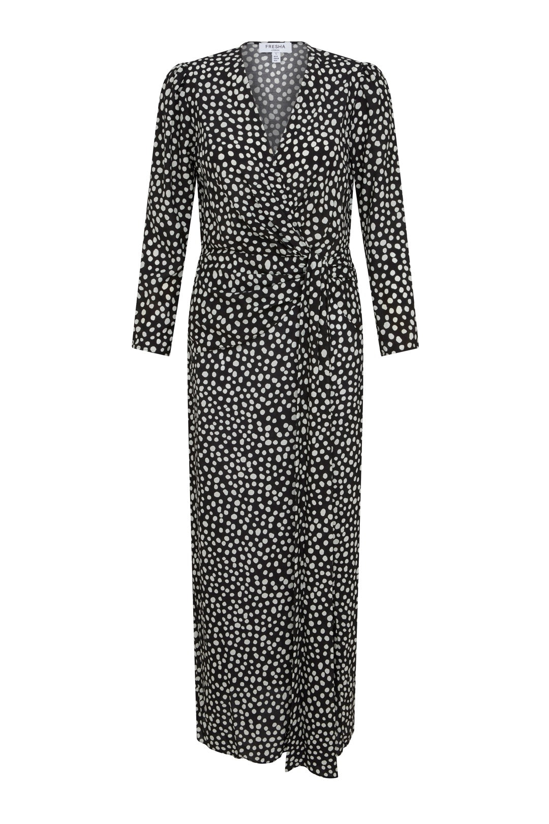 Fresha London Women's Black / White Riona Dress Polka Dot In Black/white