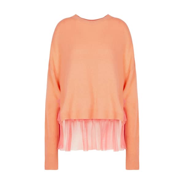 In.no Coral Opera Tulle Layered Sweater