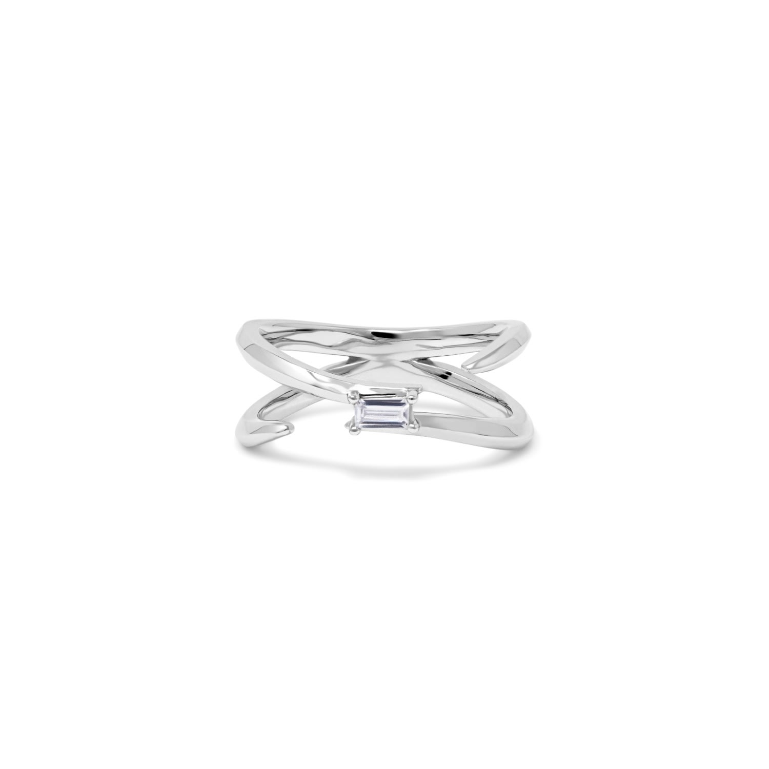 Women’s Dew Ring - Rhodium Plated Silver Edxú