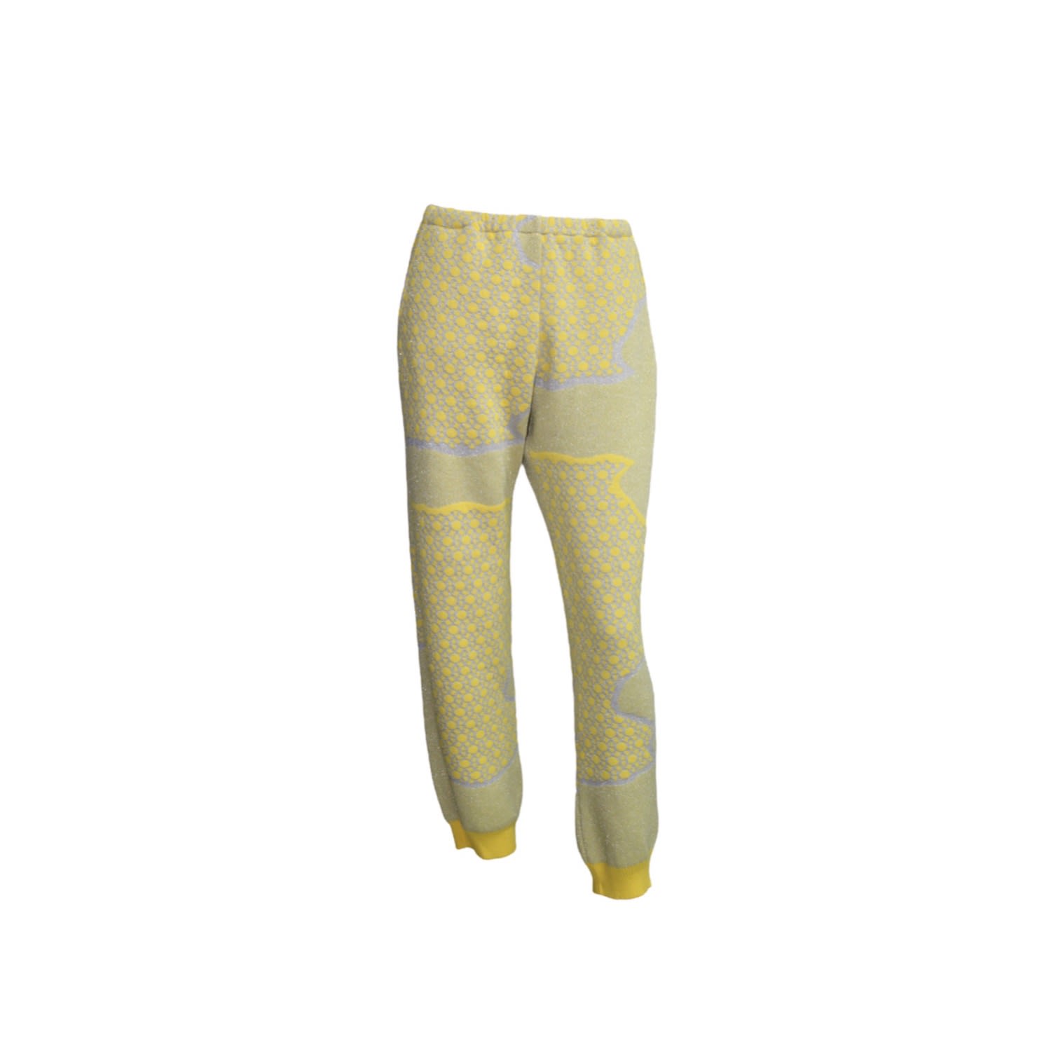 Maria Aristidou Women's Silver / Yellow / Orange Nettal Pants - Yellow In Yellow/orange/grey
