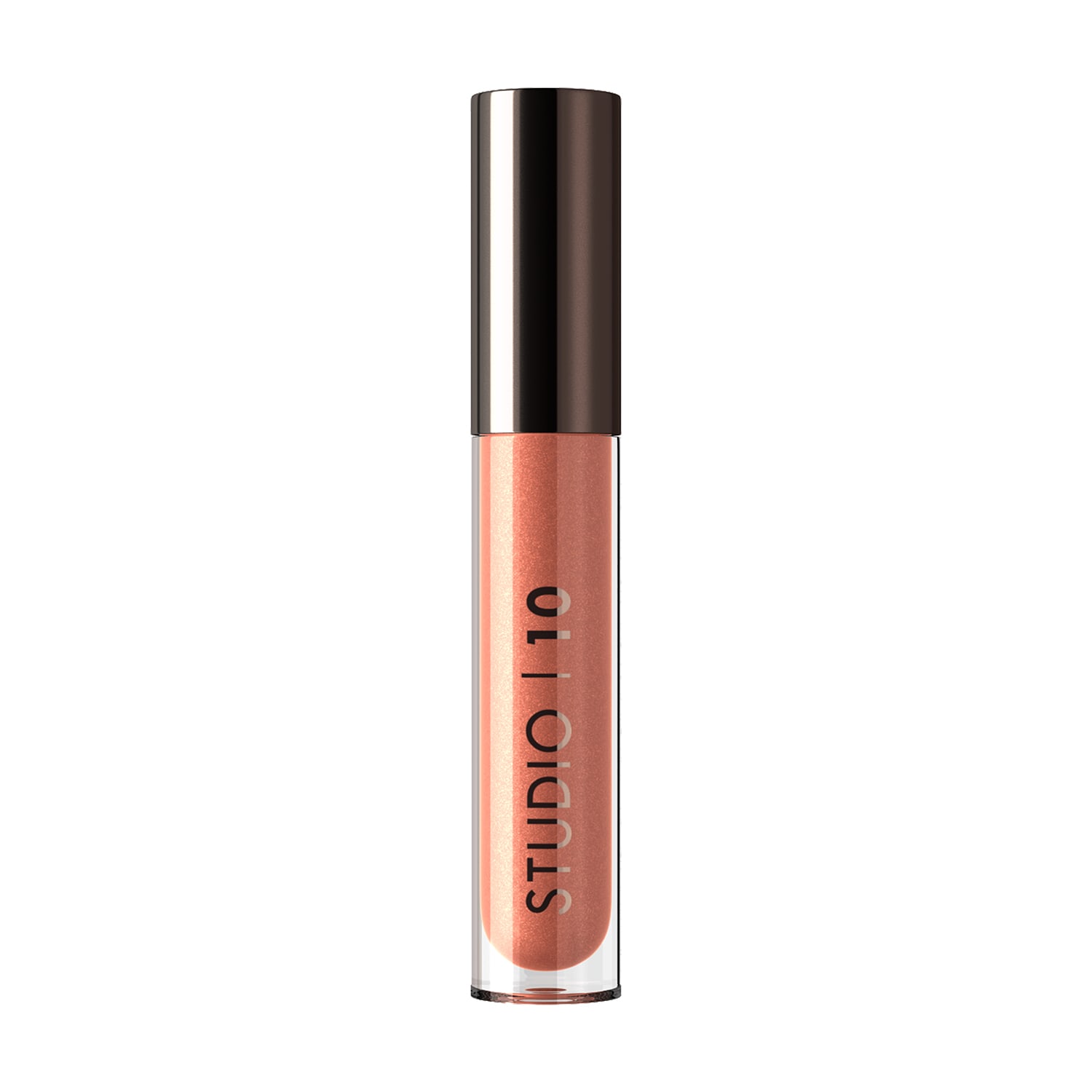 Studio10 Yellow / Orange / Rose Gold Lip Perfecting Balm Gloss In Yellow/orange/rose Gold