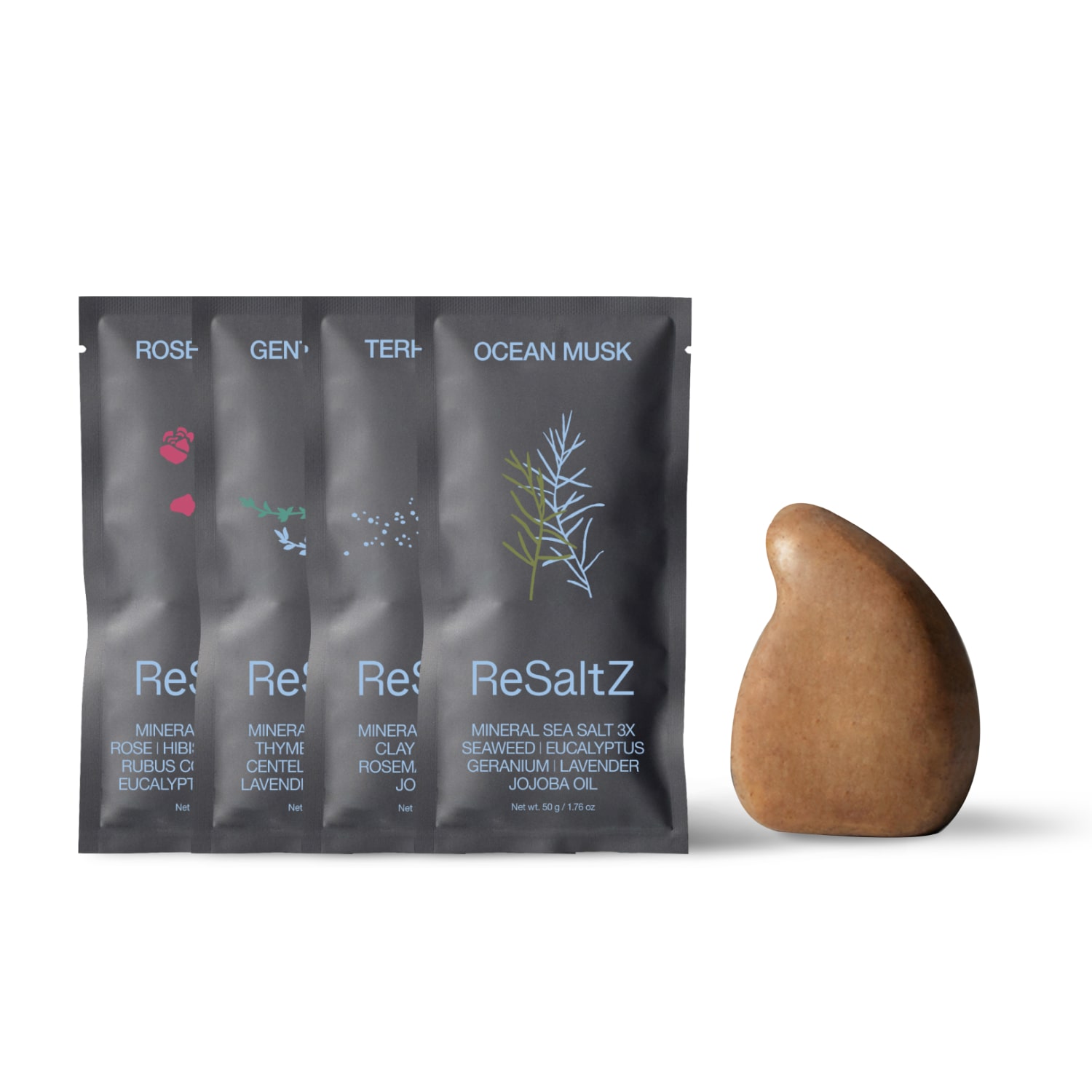 Resaltz Brown  Aroma Ritual Salt & Massage Set Body Scrub In Brown