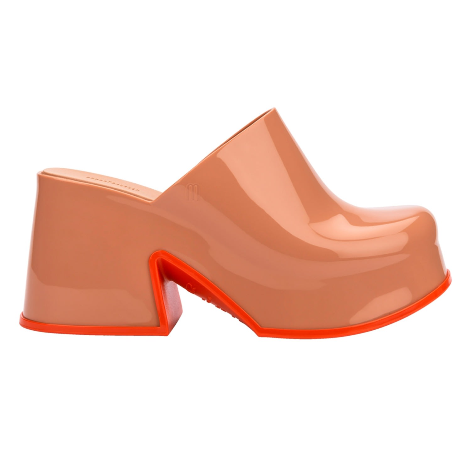 Melissa Mia Platform Clog In Brown/red, Women's At Urban Outfitters In Brown