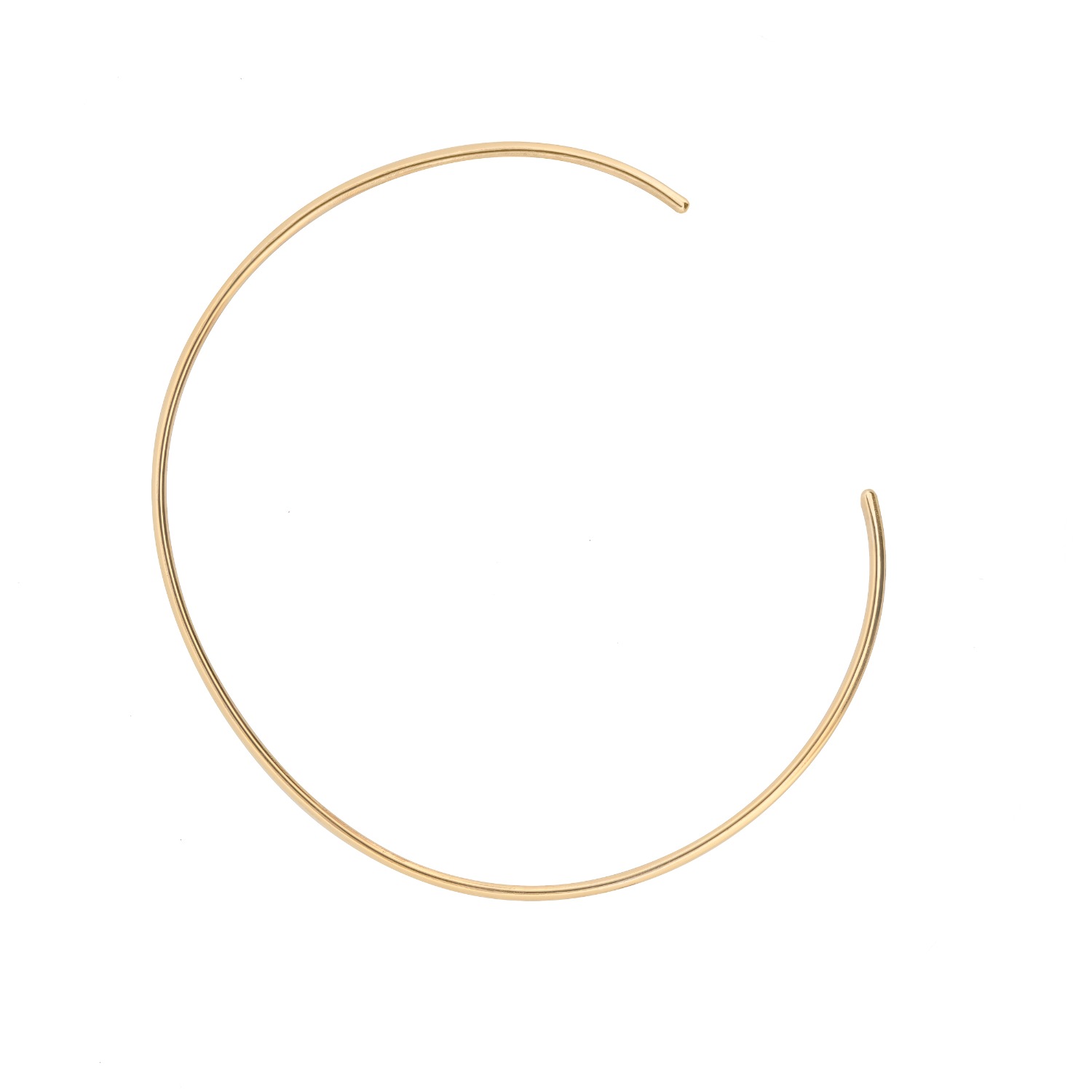 Silver Moon Women's Sterling Silver Necklace - Golden Pure Line In Gold