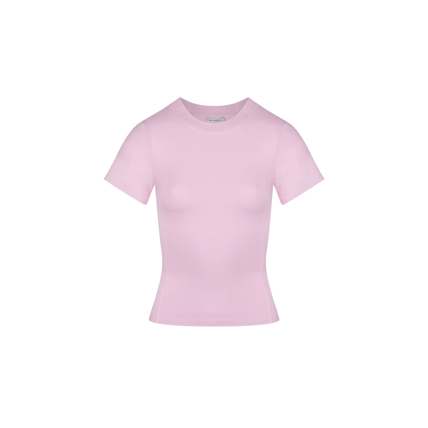 The Koozy Women's Pink Margot T-shirt ¾ Sleeve In Pima Cotton In Morning Rose In Pink