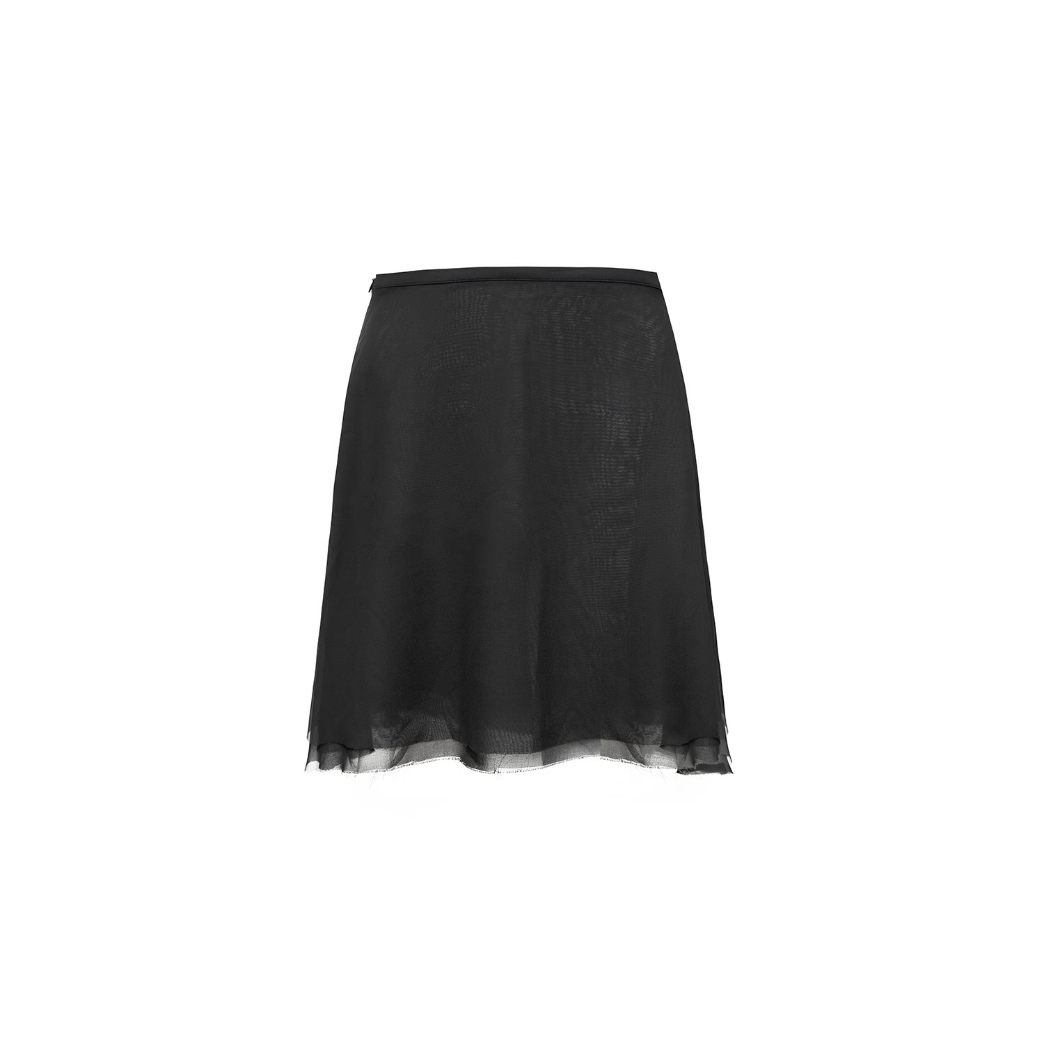 Audrey Vallens Women's Black Miss Av Chiffon Skirt In Black