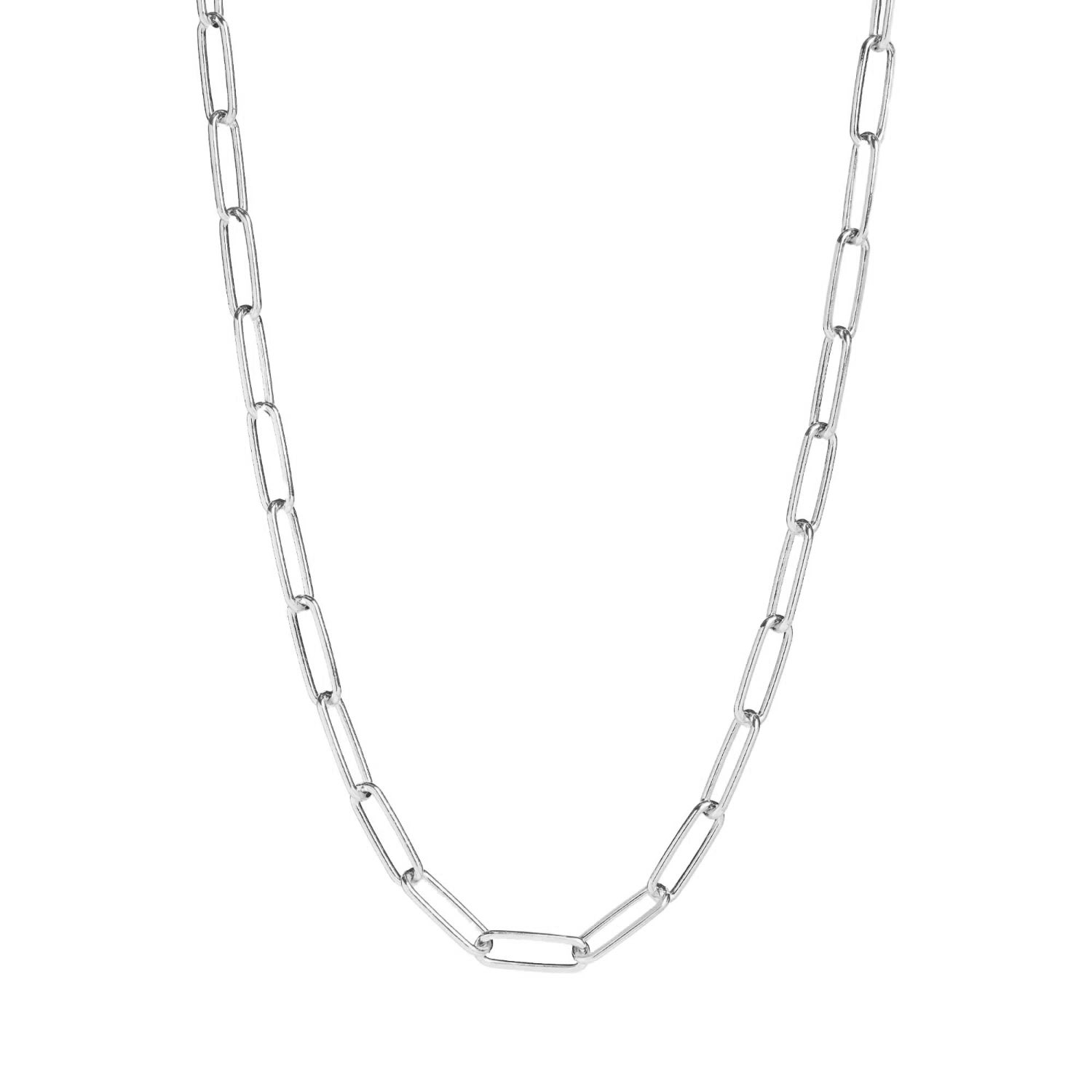Muru Women's Paperclip Chain Necklace Silver In Silver