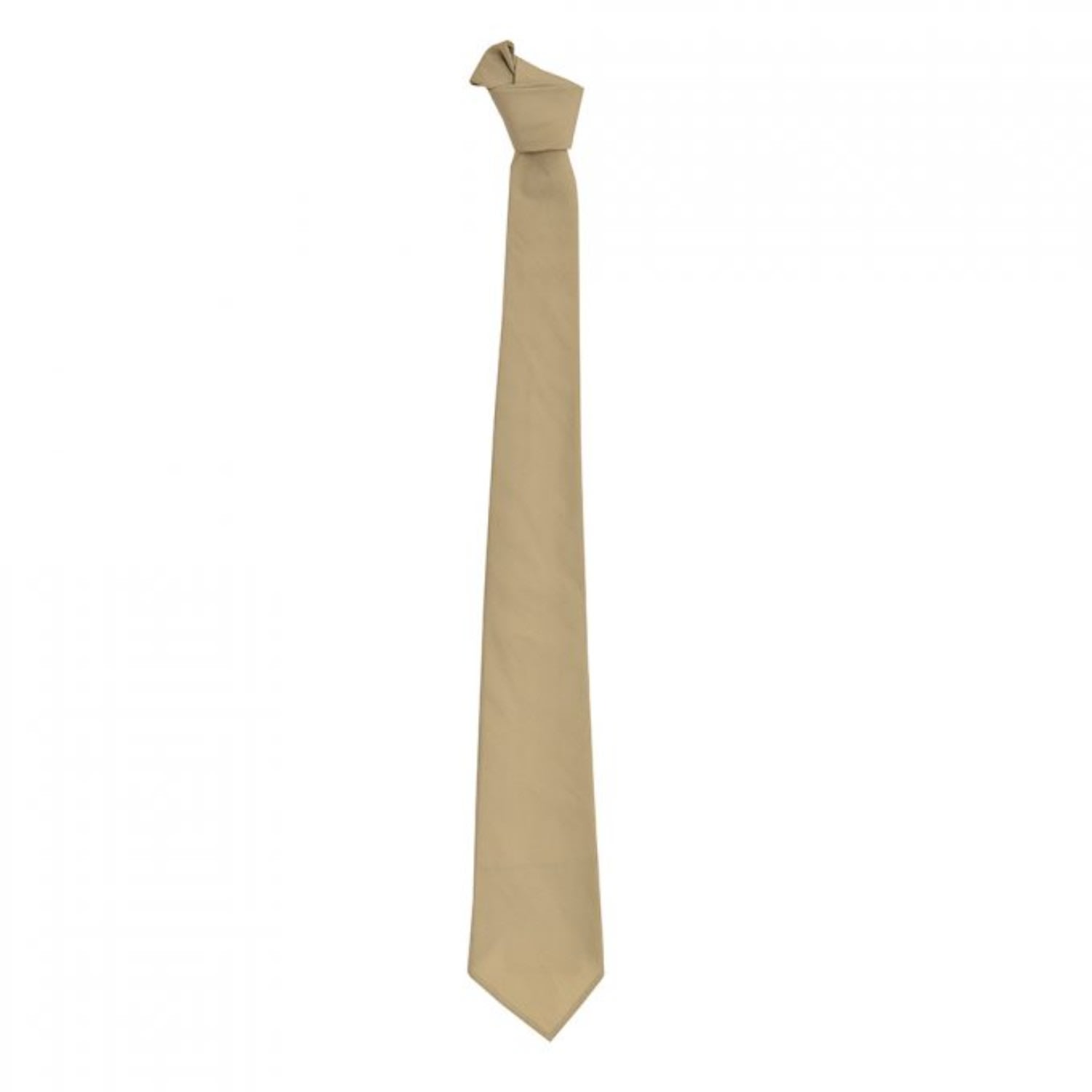 David Wej Men's Neutrals / Brown Plain Cotton Tie – Beige In Brown