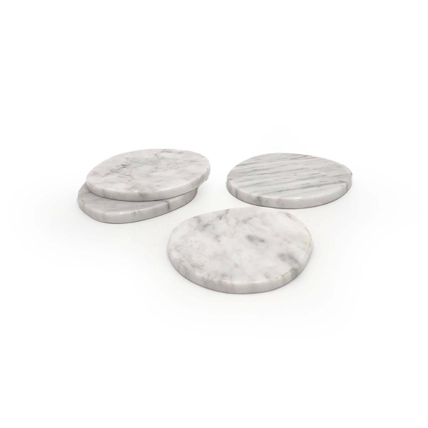 Pebbles Coasters Set - White And Jacob