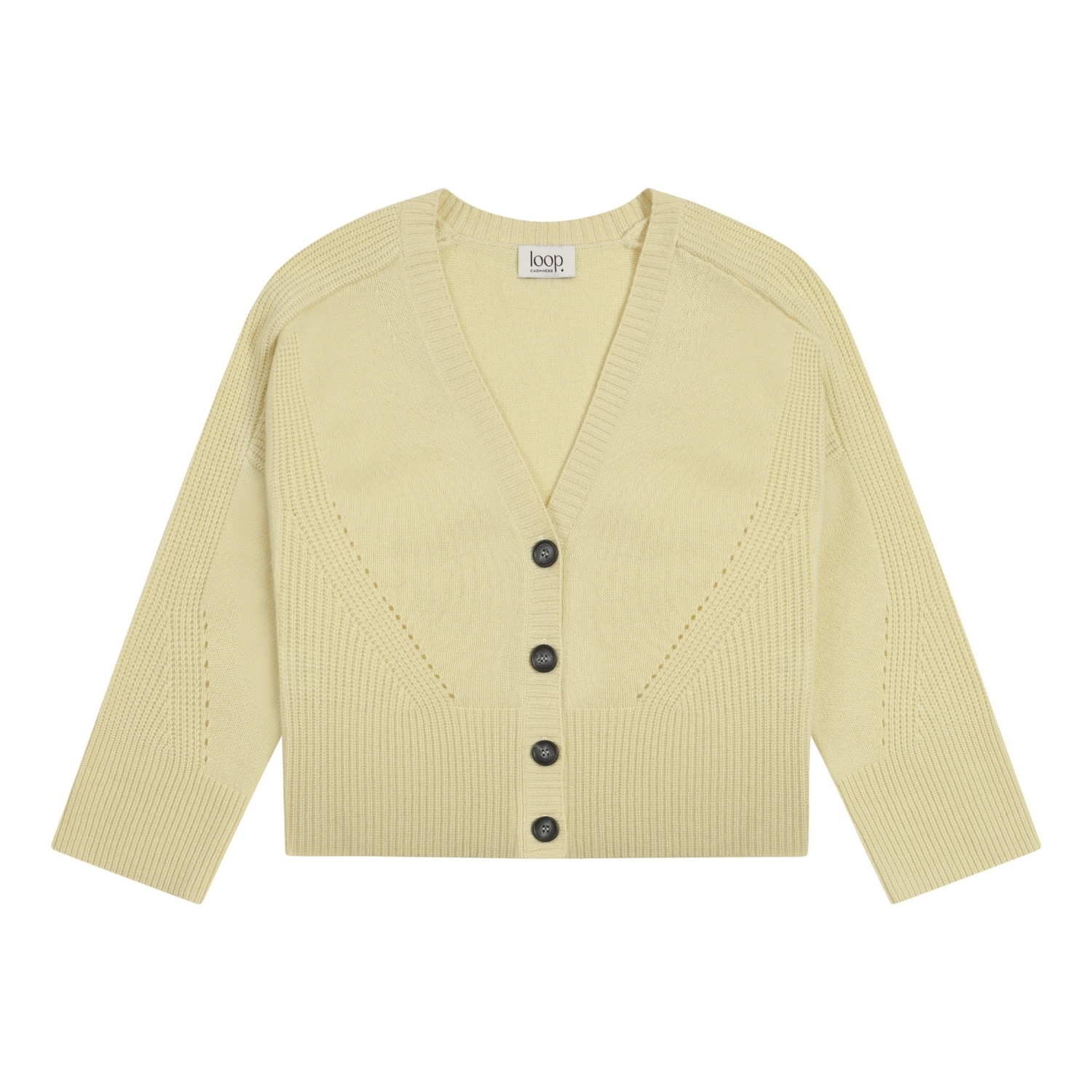 Loop Cashmere Women's Yellow / Orange Cashmere Lofty Cardigan In Lemonade