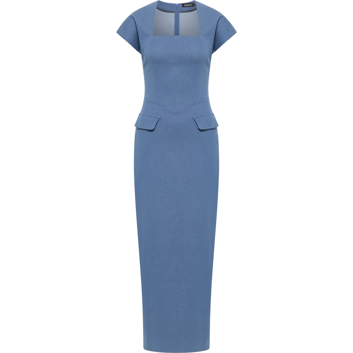 Women’s Lucy Midi Dress - Denim Blue Large Nana’s