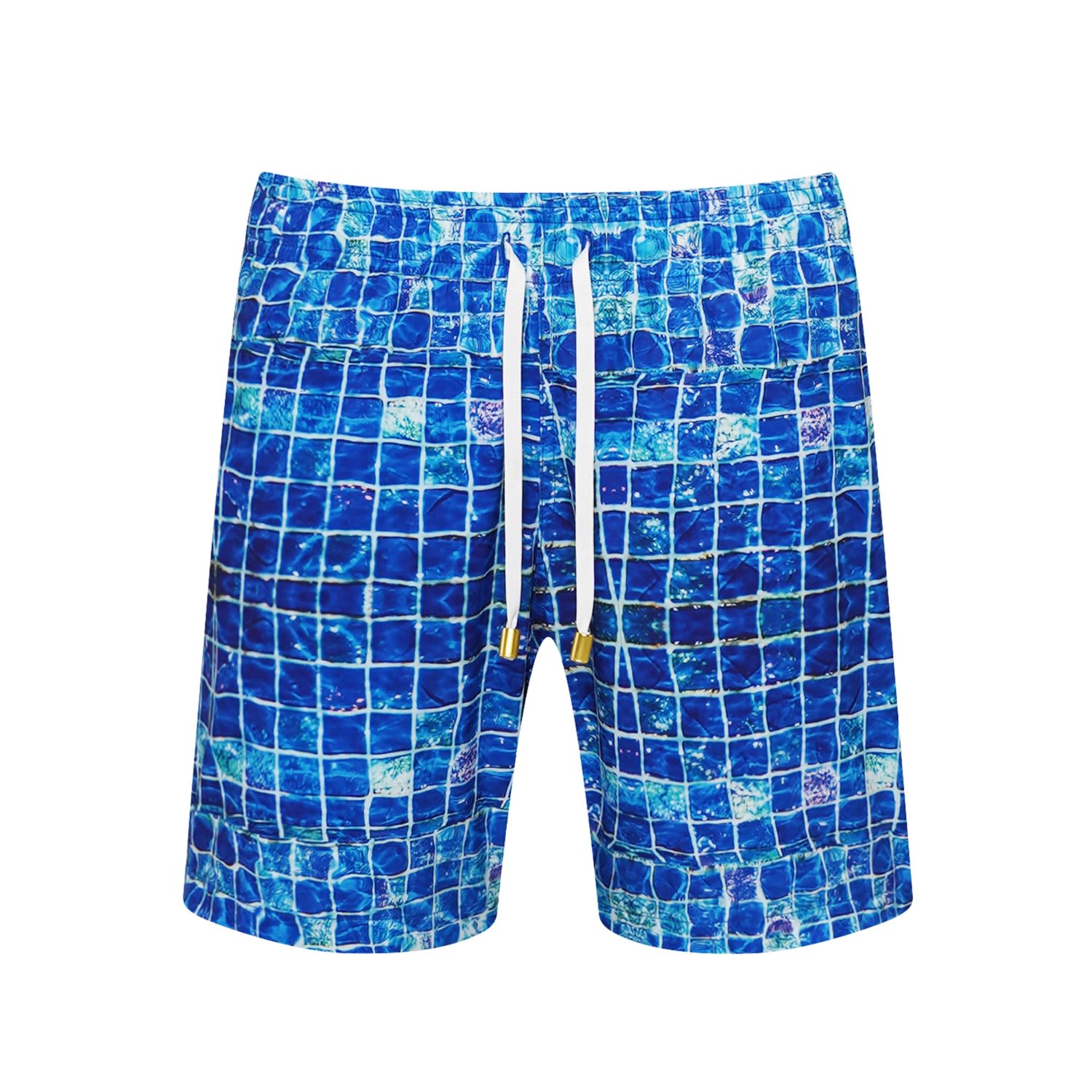 Men’s Blue Eze SirÃ¨ne Pool Tiles Board Shorts - Repreve 3Xs/Xxs Bukawaswim