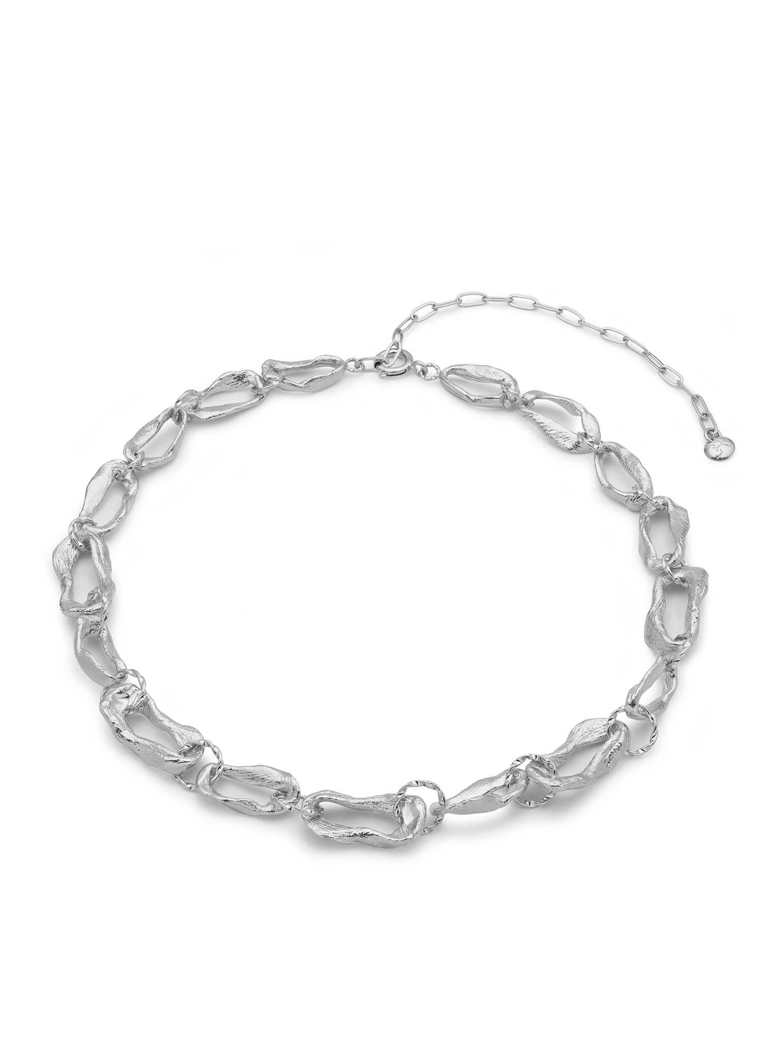 Women’s Vacation Chain Choker Necklace Silver Eva Remenyi