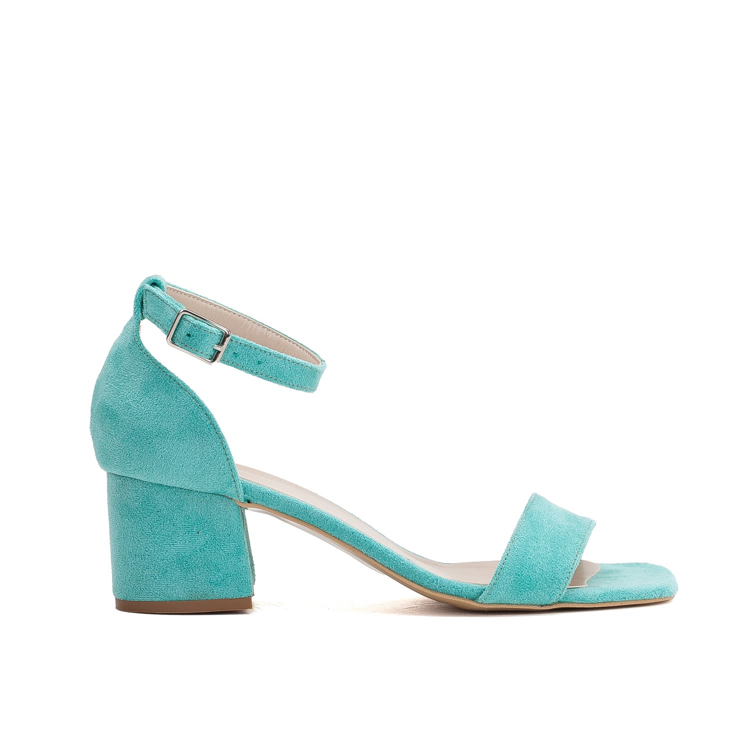 Forever & Always Shoes Women's Iva - Aqua Blue Suede Sandals In Blue