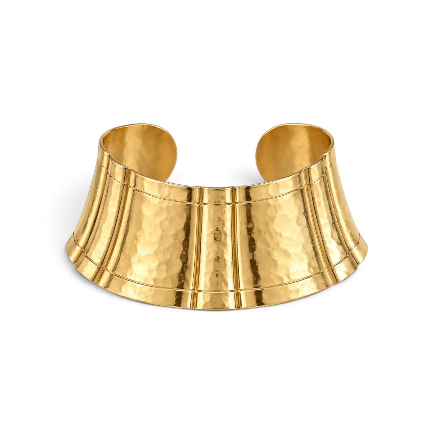 Vstyle Women's Sculpted Gold Cuff