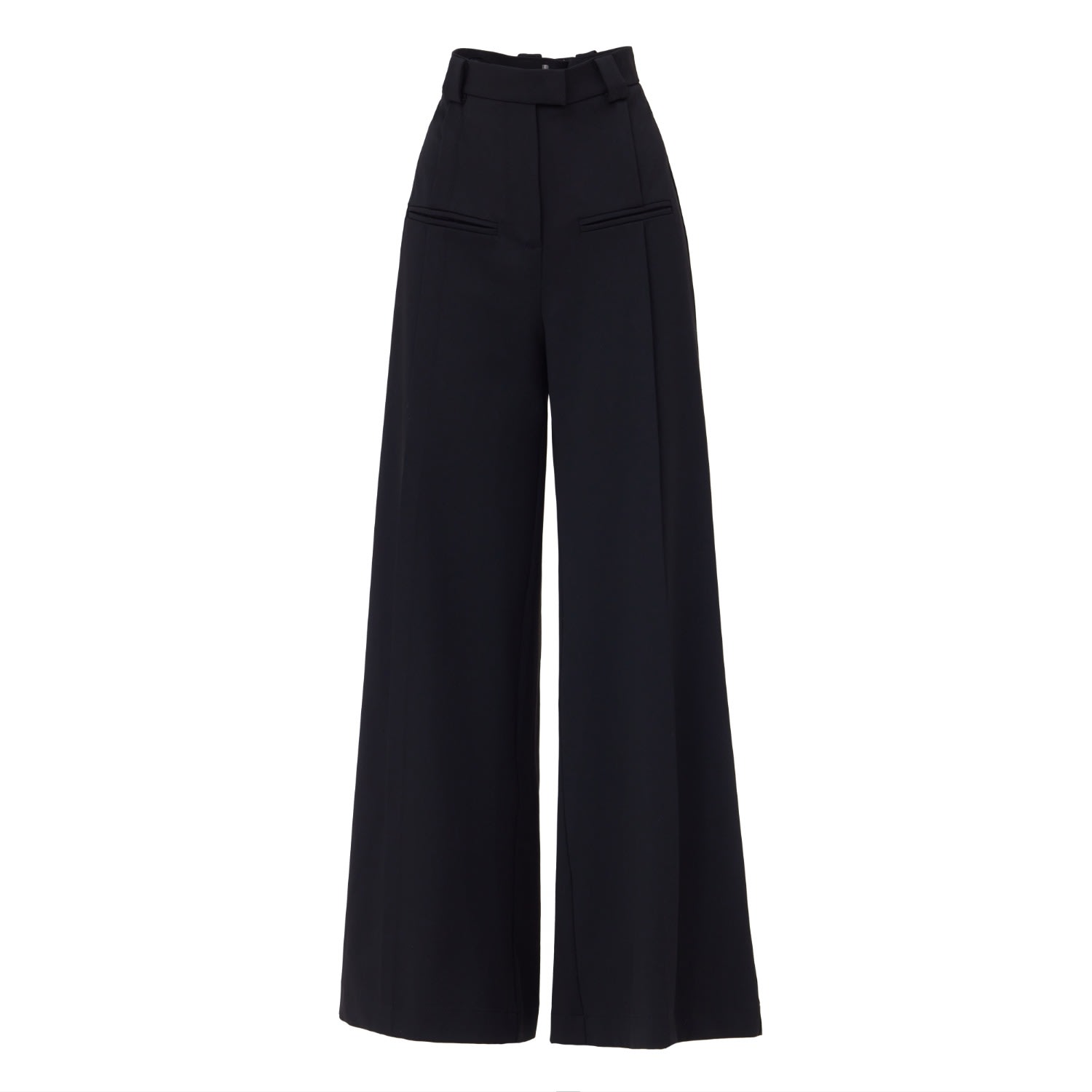 Julia Allert Women's Formal Flared Trousers Black In Black
