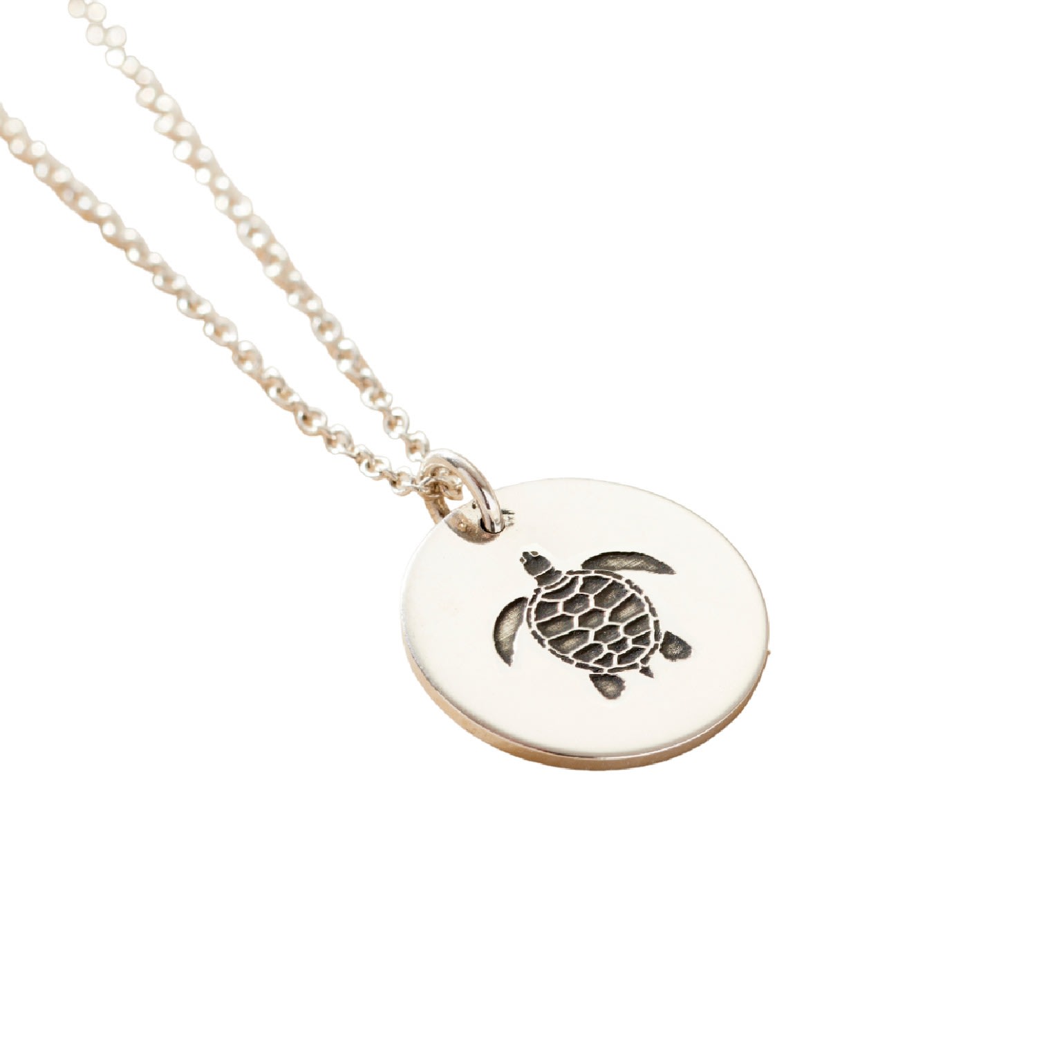 Women’s Sterling Silver Turtle Spirit Animal Necklace Posh Totty Designs