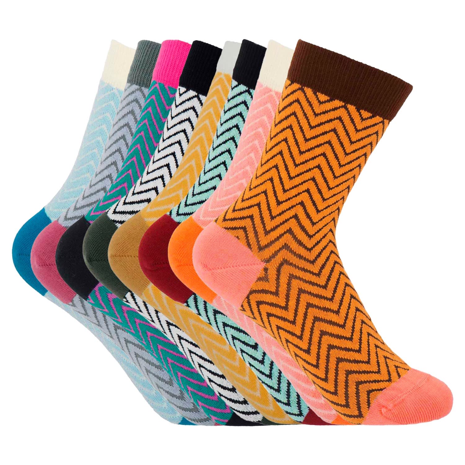 Peper Harow - Made In England Zigzag Women's Socks Bundle