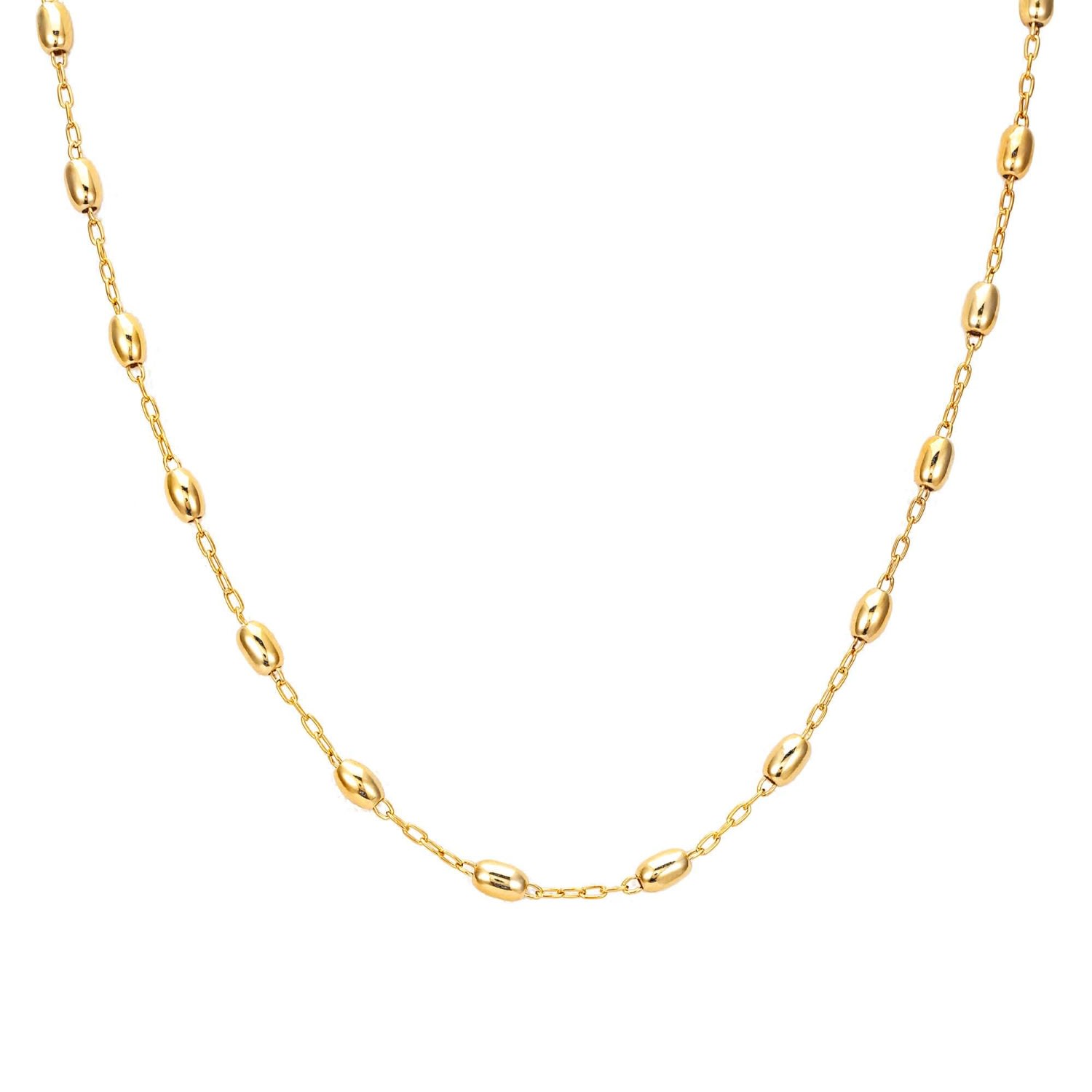 Women’s 22Ct Gold Vermeil Beaded Chain Necklace Seol + Gold