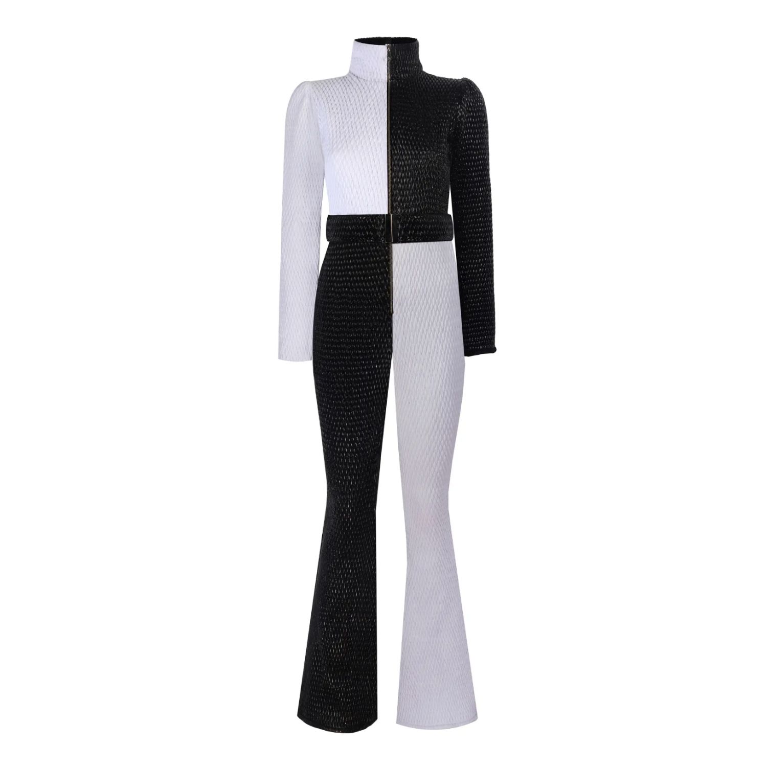 Nur Karaata Women's Black / White Gstaad Skisuit In Black/white