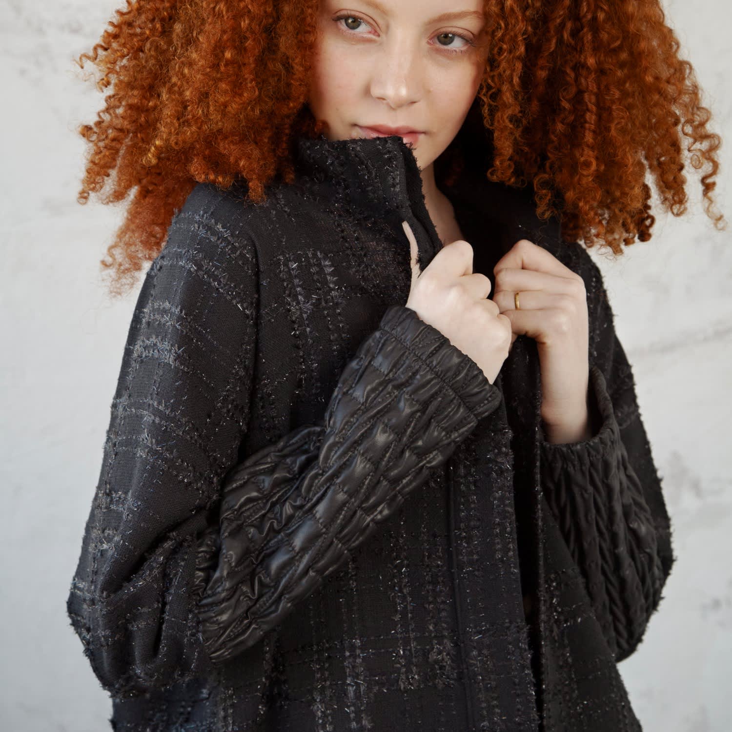 Maje vega hotsell tweed jacket