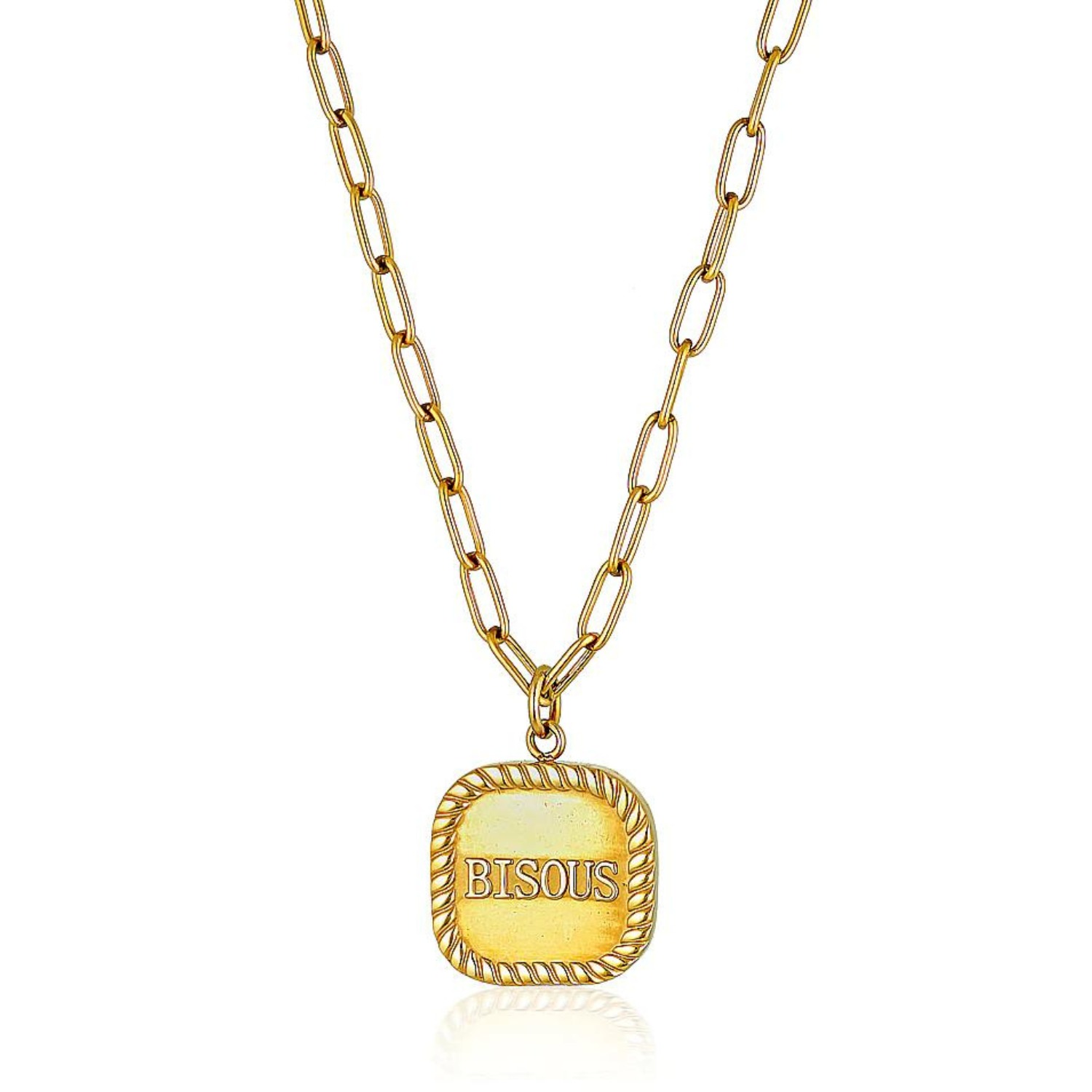 Louis Vuitton Gold Chain ID Necklace