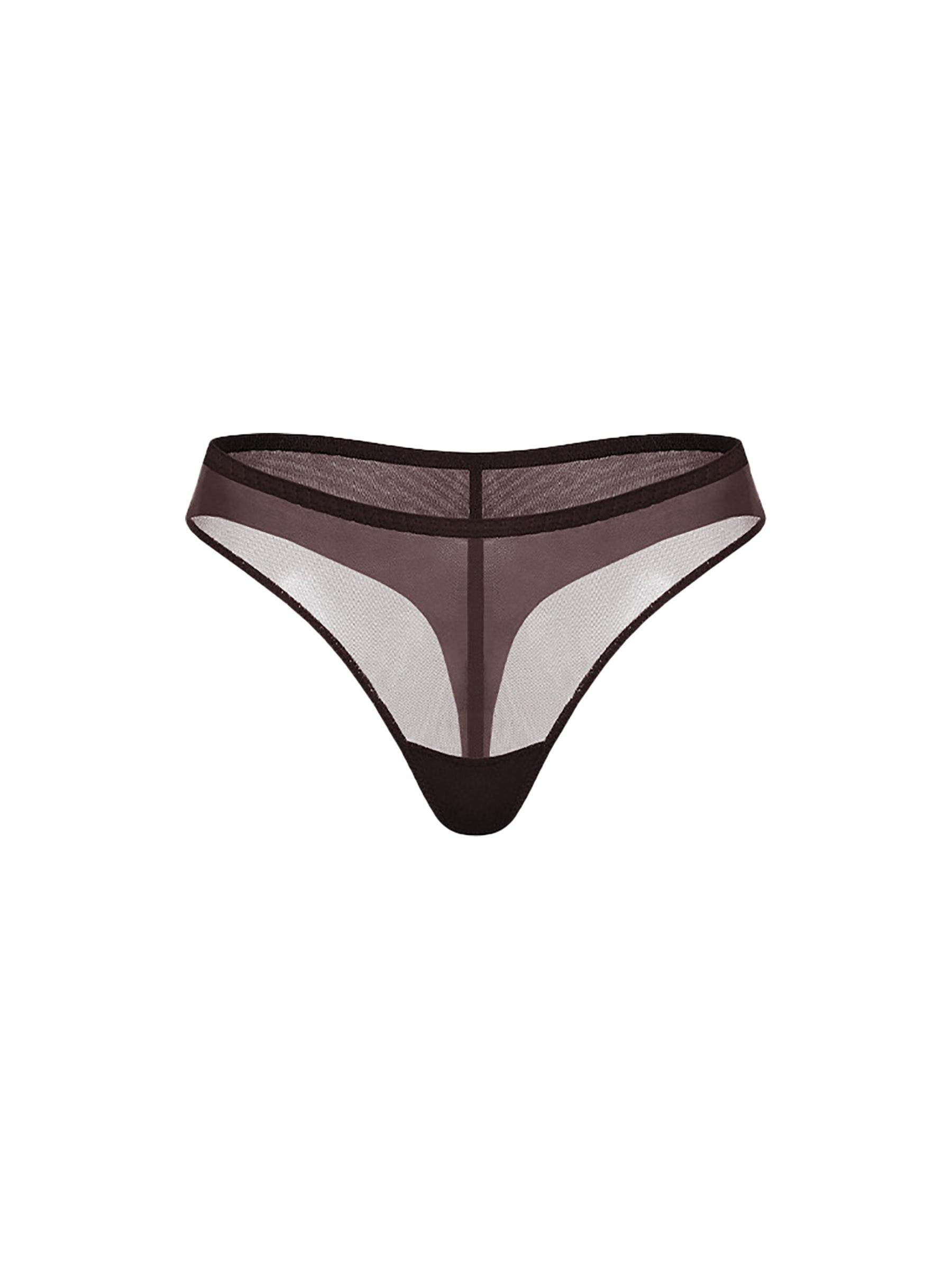 Zhilyova Women's Black Unnamed Gravity Thong In Brown