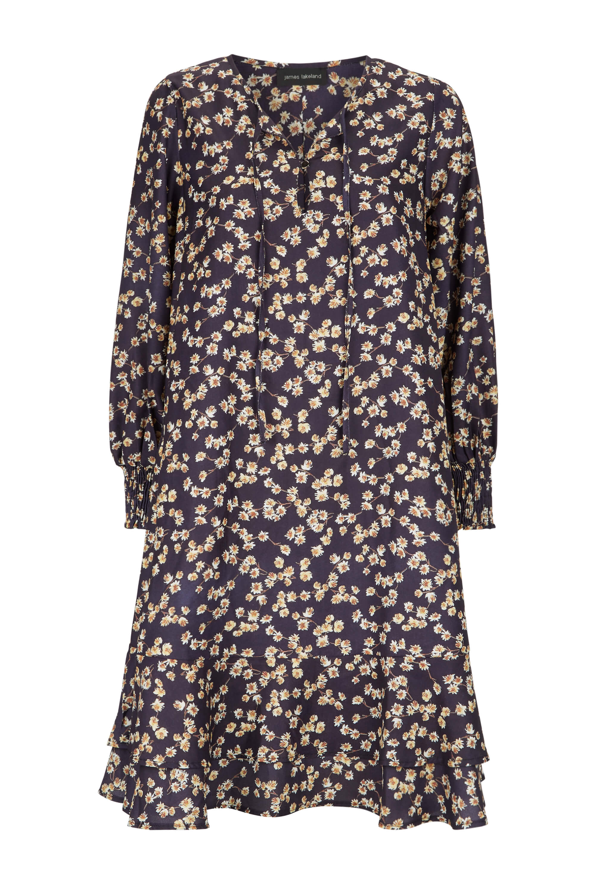 James Lakeland Women's Daisy Print Dress - Blue In Multi