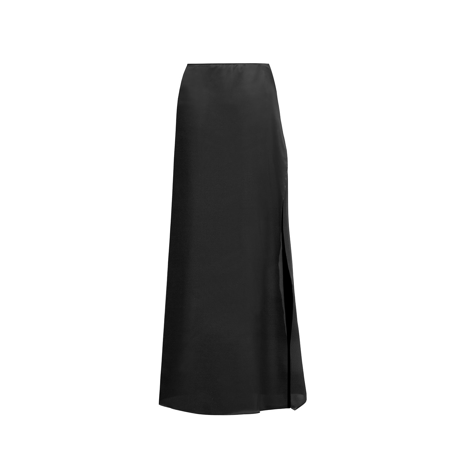 Audrey Vallens Women's Black Venus Silk Maxi Skirt In Black