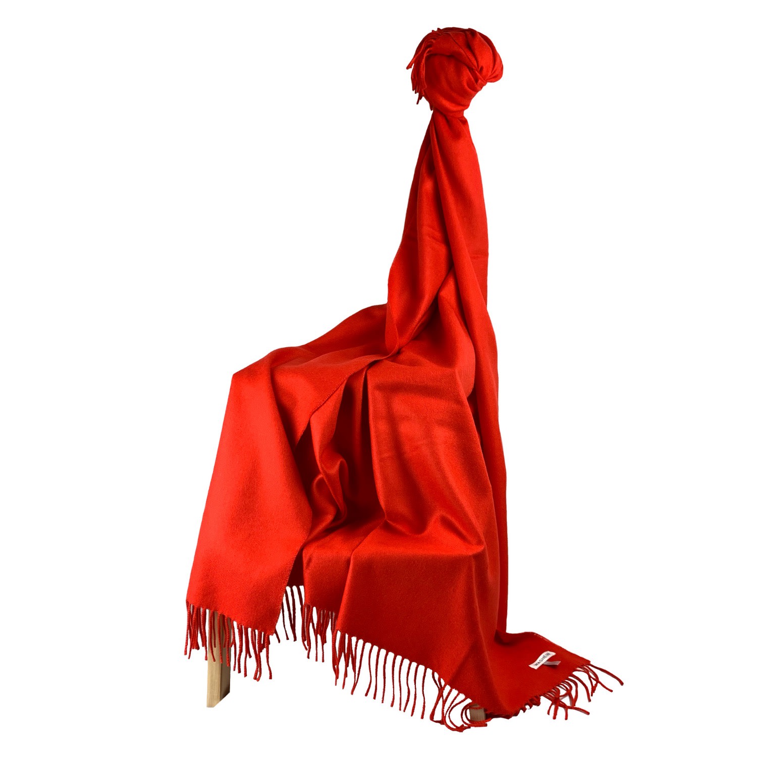 Red Classic Premium Baby Alpaca Throw Washein